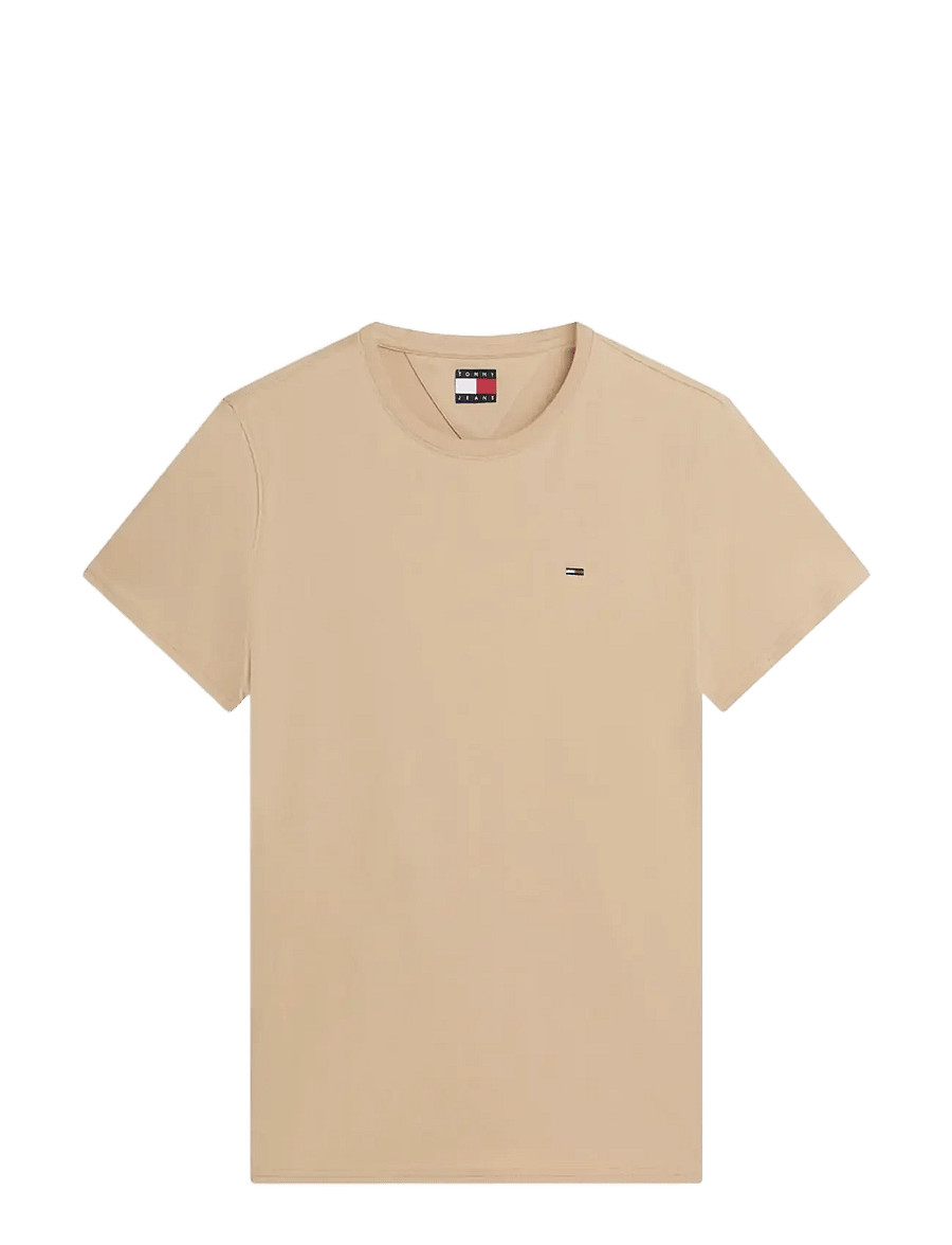 Tommy Jeans - TJM XSLIM JERSEY TEE EXT - kurzärmelige t-shirts - gentle gold - 1