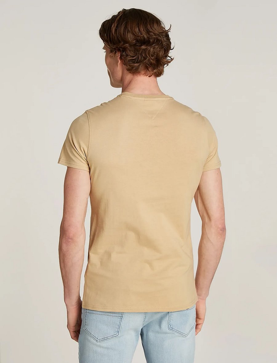 Tommy Jeans - TJM XSLIM JERSEY TEE EXT - kurzärmelige t-shirts - gentle gold - 5