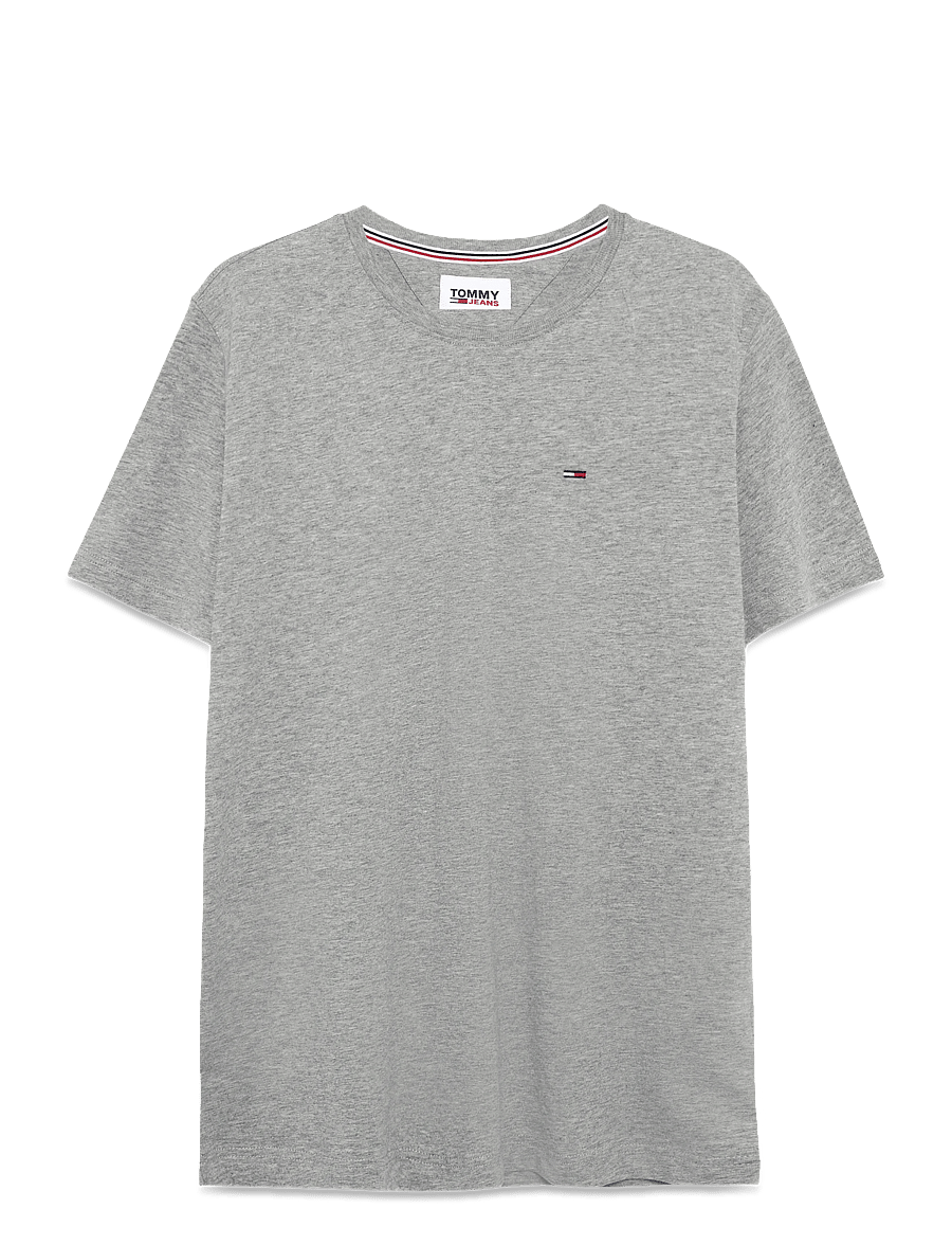 Tommy Jeans - Extra Slim S Flag T-Shirt - lühikeste varrukatega t-särgid - lt grey htr - 2