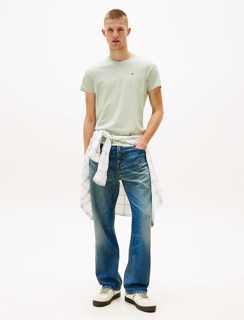 Tommy Jeans - TJM XSLIM JERSEY TEE - kurzärmelig - misty sage - 3