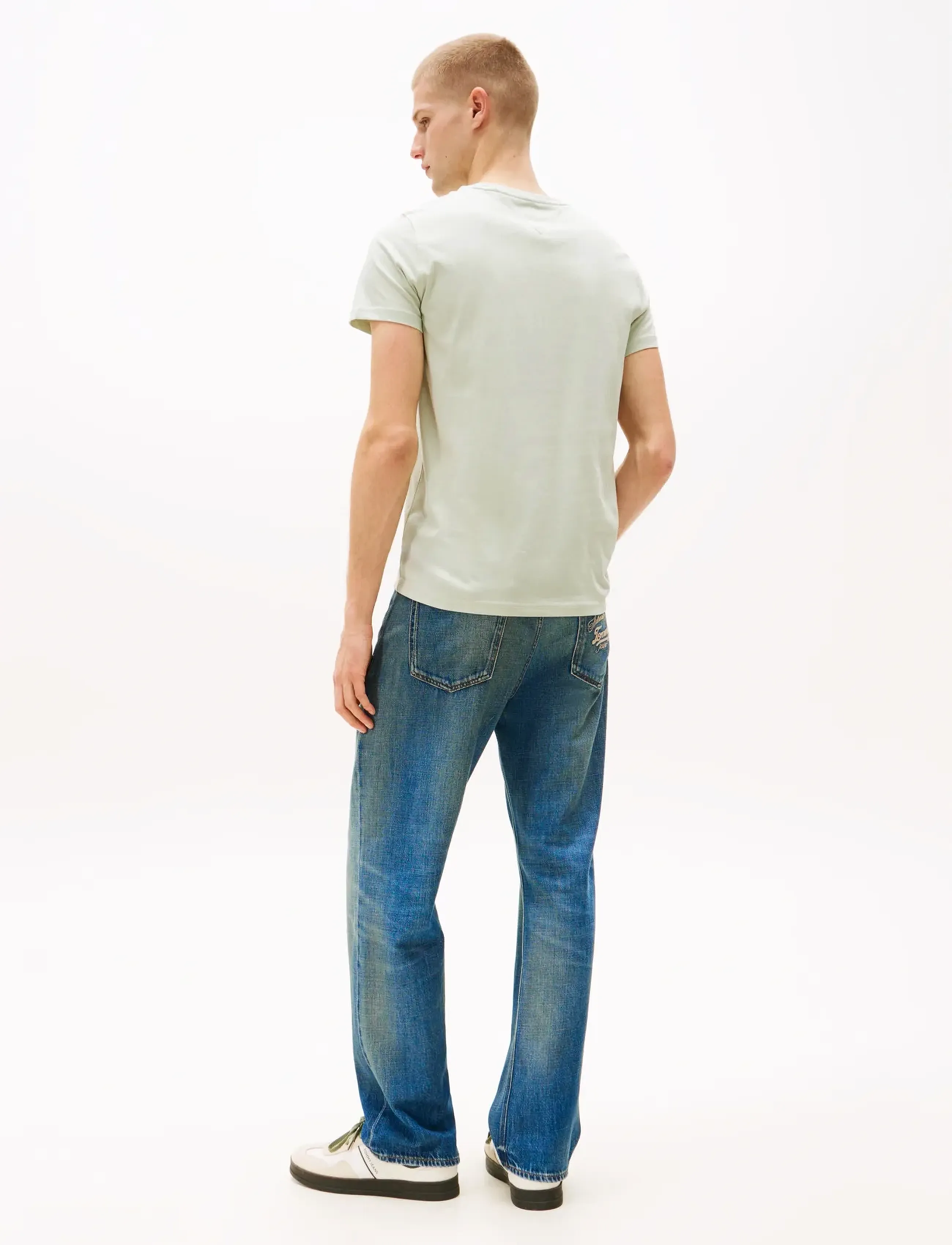 Tommy Jeans - TJM XSLIM JERSEY TEE - lühikeste varrukatega t-särgid - misty sage - 4