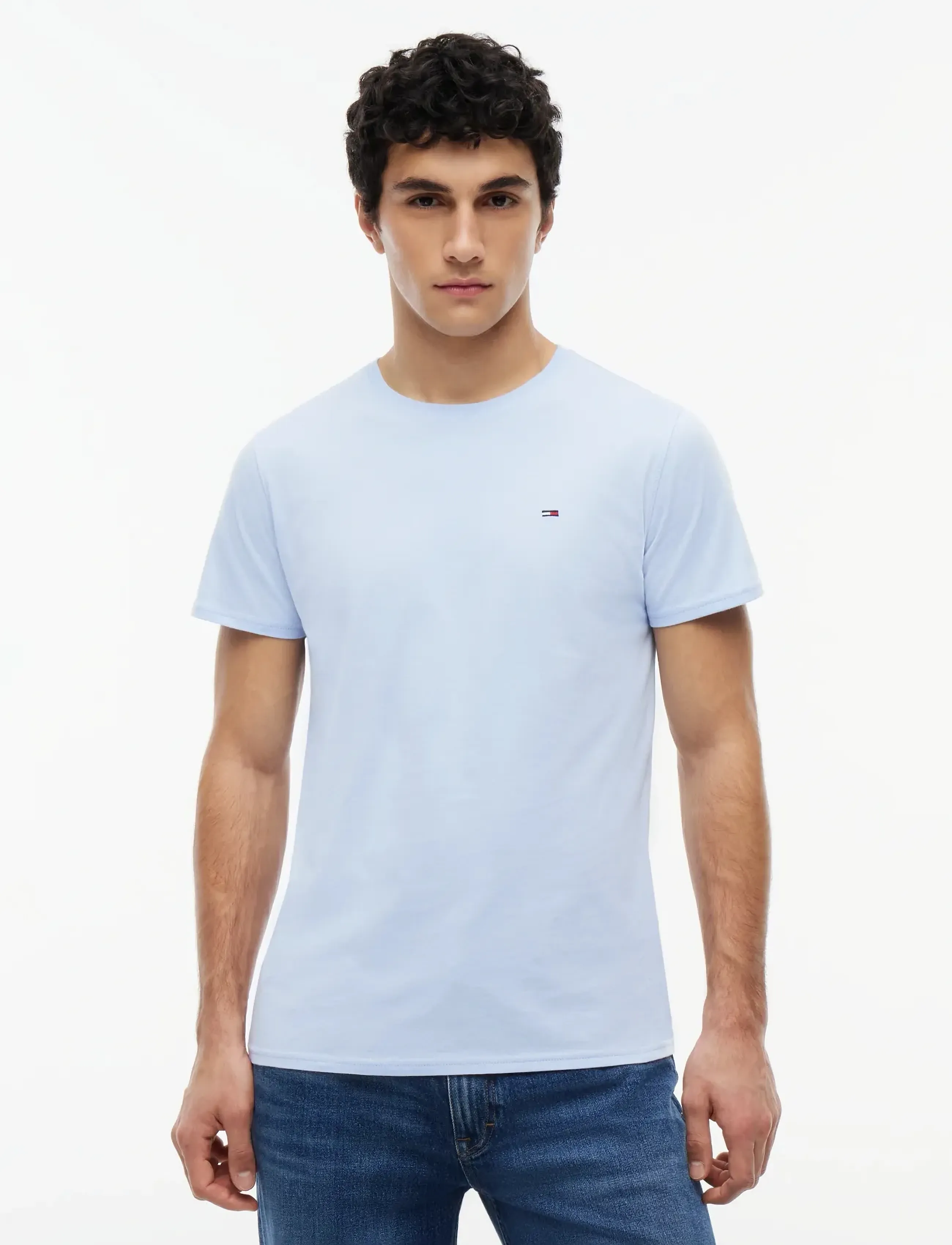 Tommy Jeans TJM XSLIM JERSEY TEE - Tommy Hilfiger - MOONLIGHT IRIS / blue