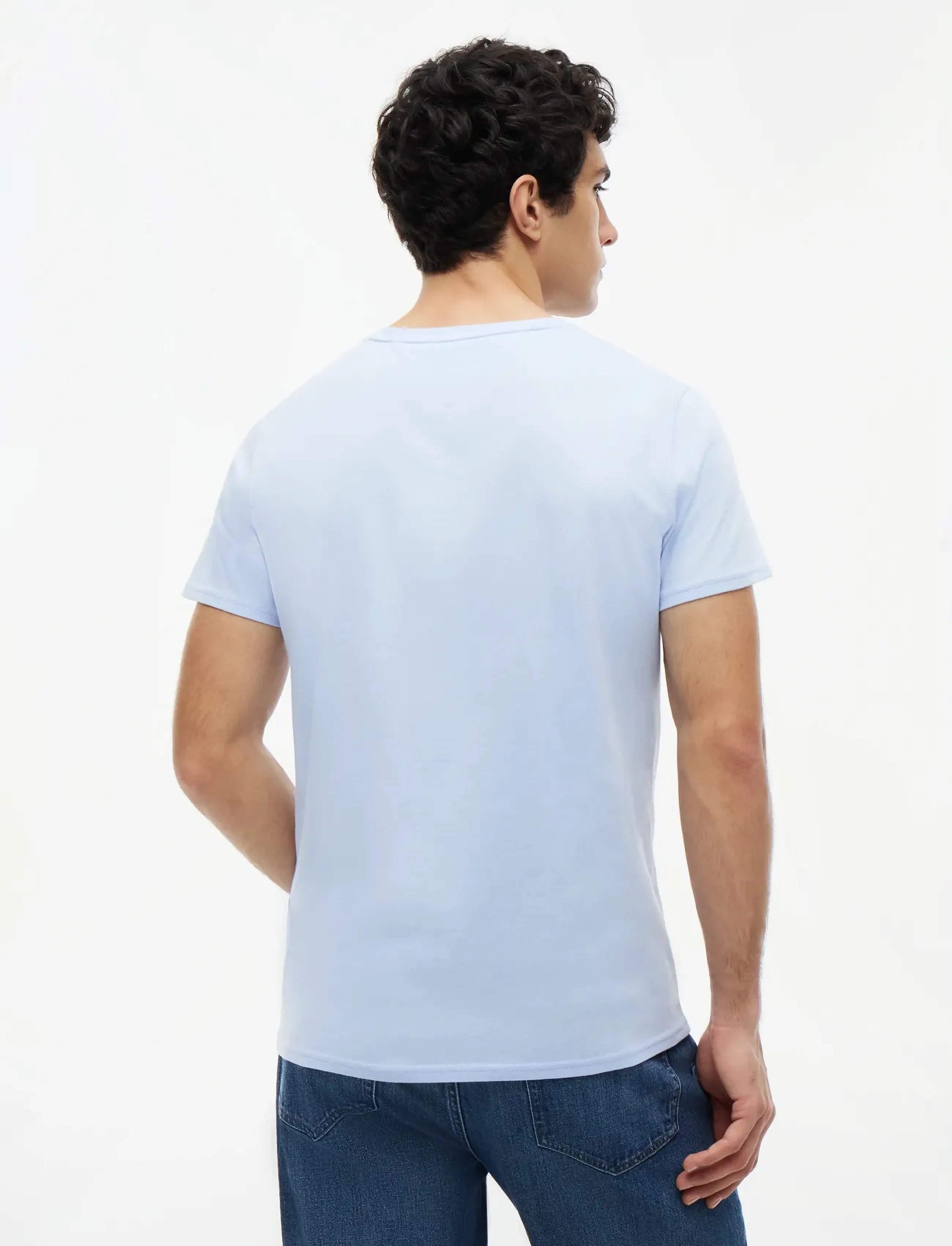Tommy Jeans - TJM XSLIM JERSEY TEE - kurzärmelig - moonlight iris - 2