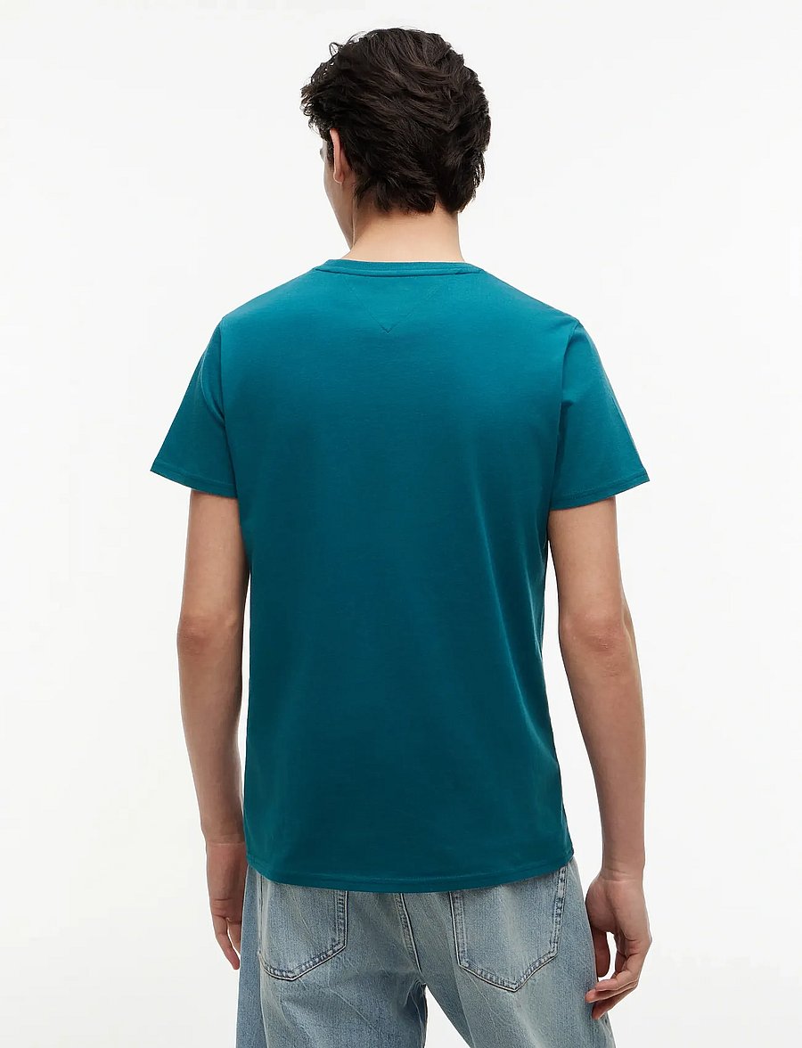 Tommy Jeans - TJM XSLIM JERSEY TEE EXT - lühikeste varrukatega t-särgid - polar teal - 2