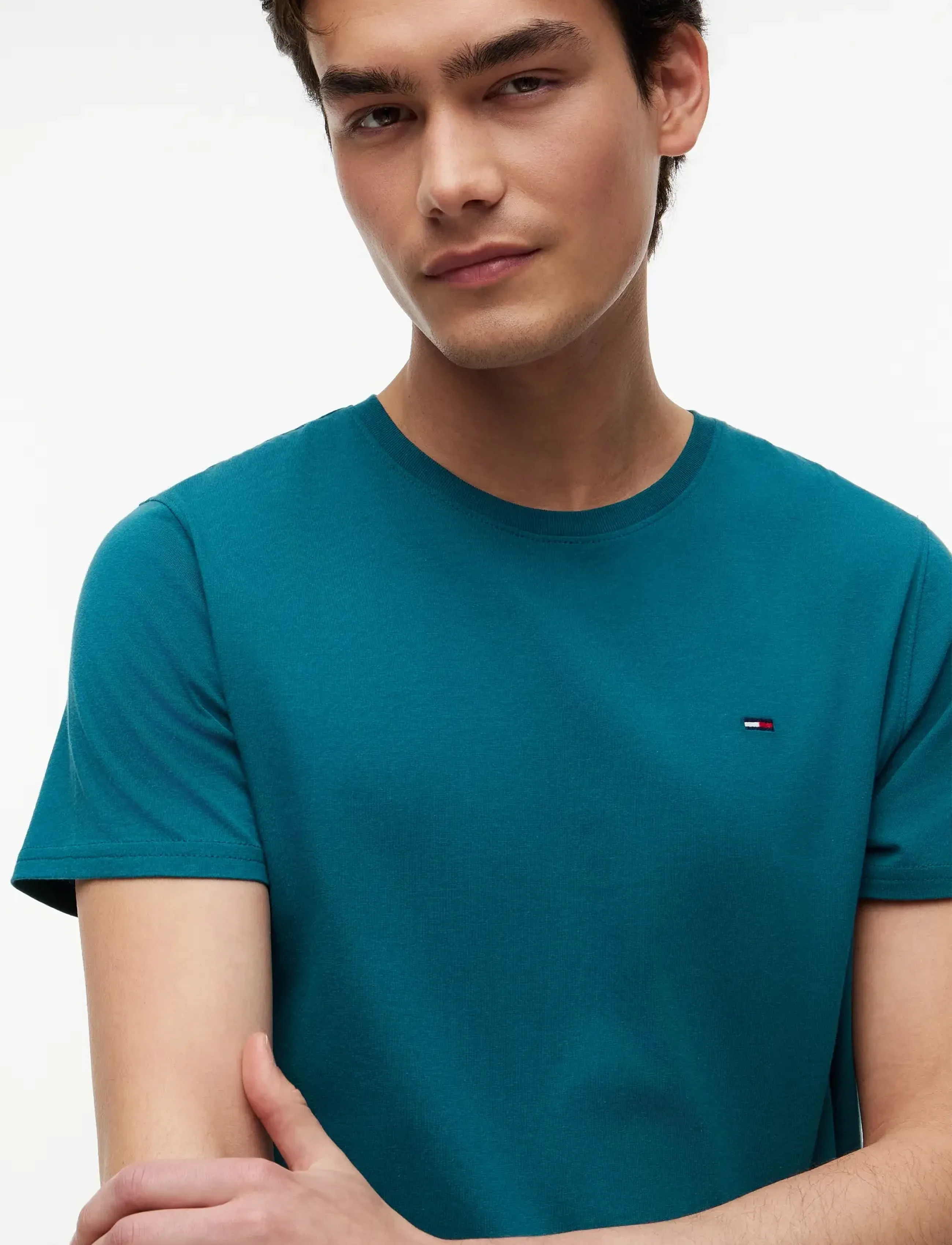 Tommy Jeans - TJM XSLIM JERSEY TEE - short-sleeved t-shirts - polar teal - 3