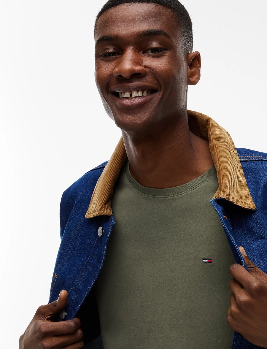 Tommy Jeans - TJM XSLIM JERSEY TEE EXT - kurzärmelige t-shirts - rocky mountain - 3