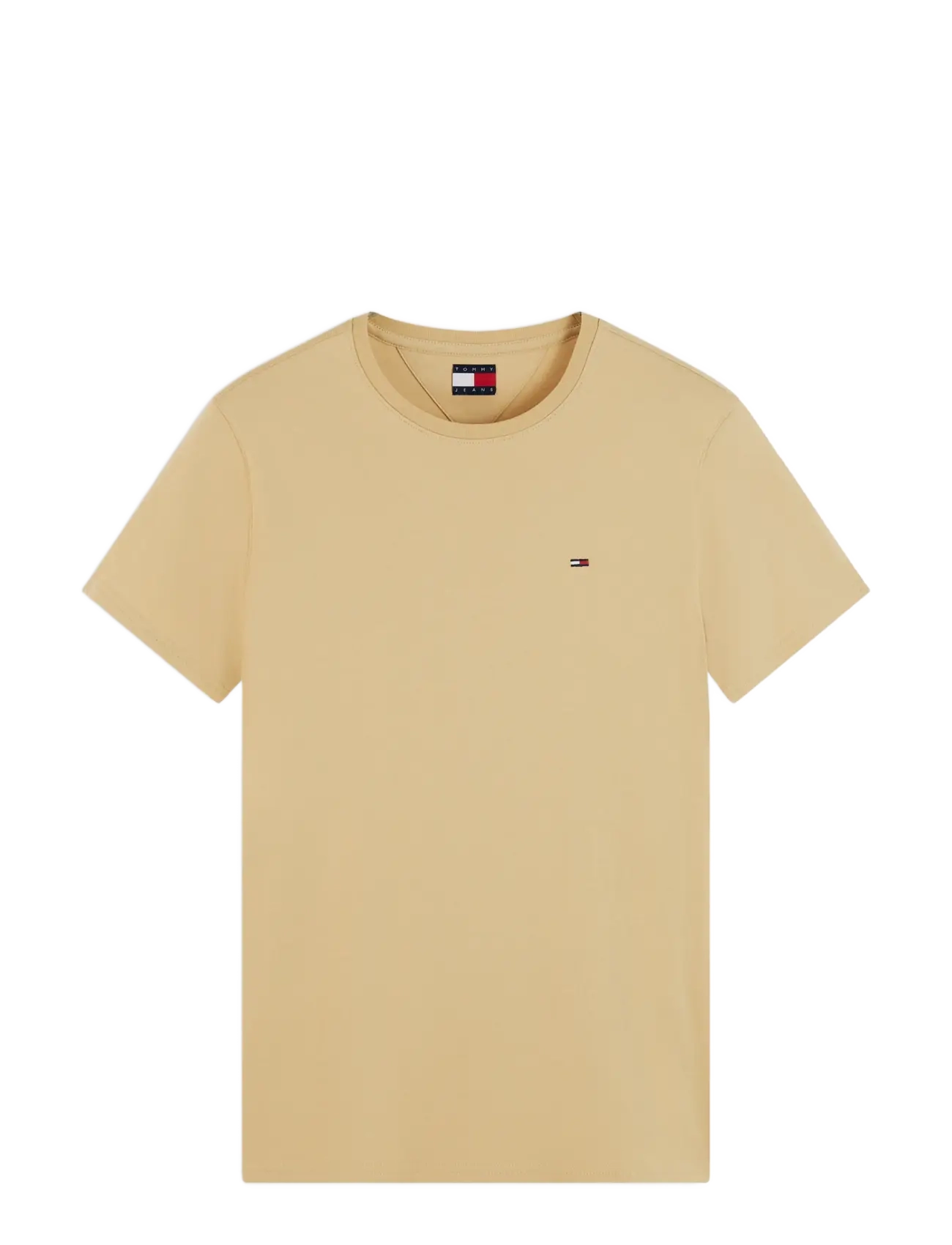 Tommy Jeans - TJM XSLIM JERSEY TEE EXT - kurzärmelige t-shirts - sandy beige - 1