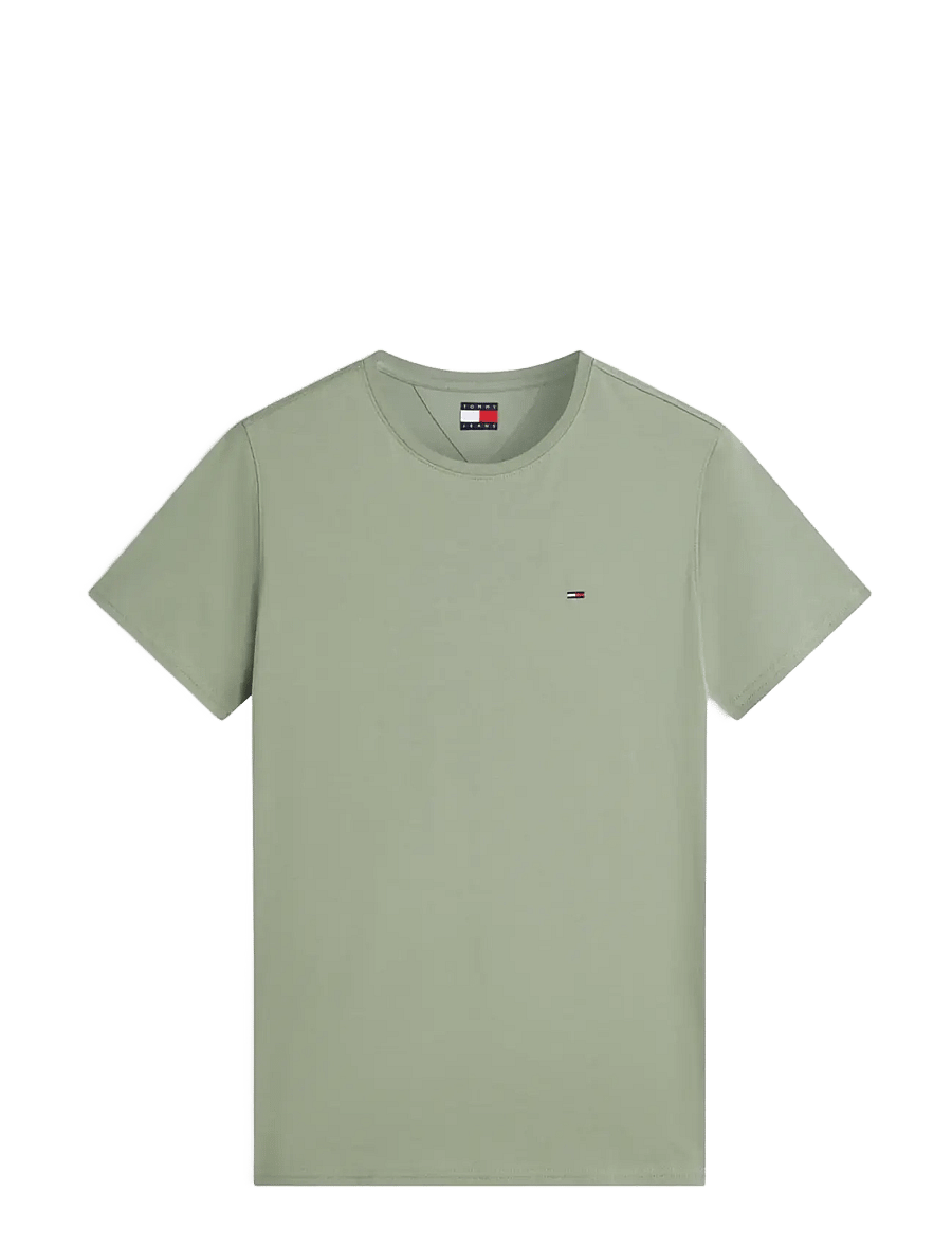 Tommy Jeans - TJM XSLIM JERSEY TEE EXT - stutterma bolir - spring olive - 1