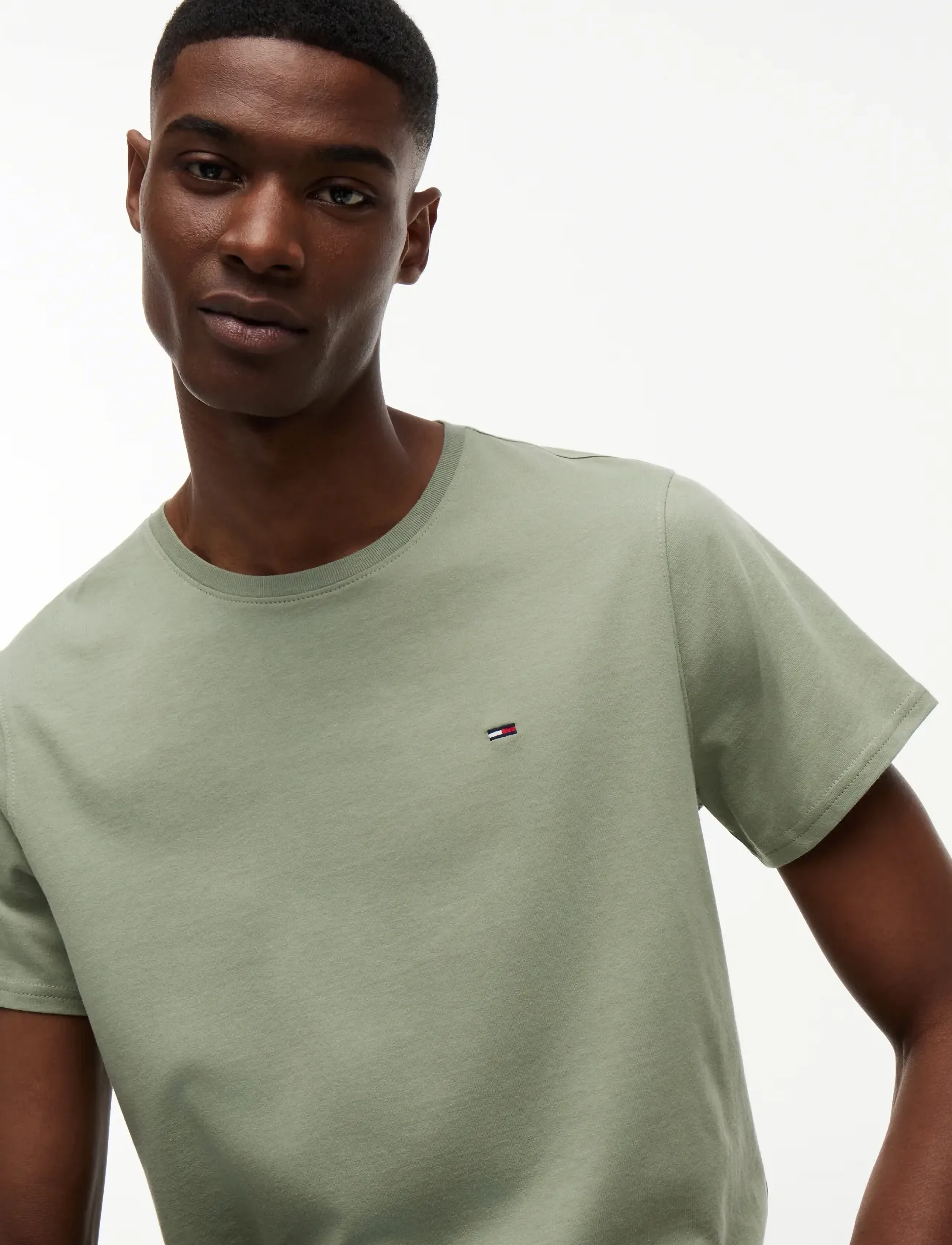 Tommy Jeans - TJM XSLIM JERSEY TEE - short-sleeved t-shirts - spring olive - 3
