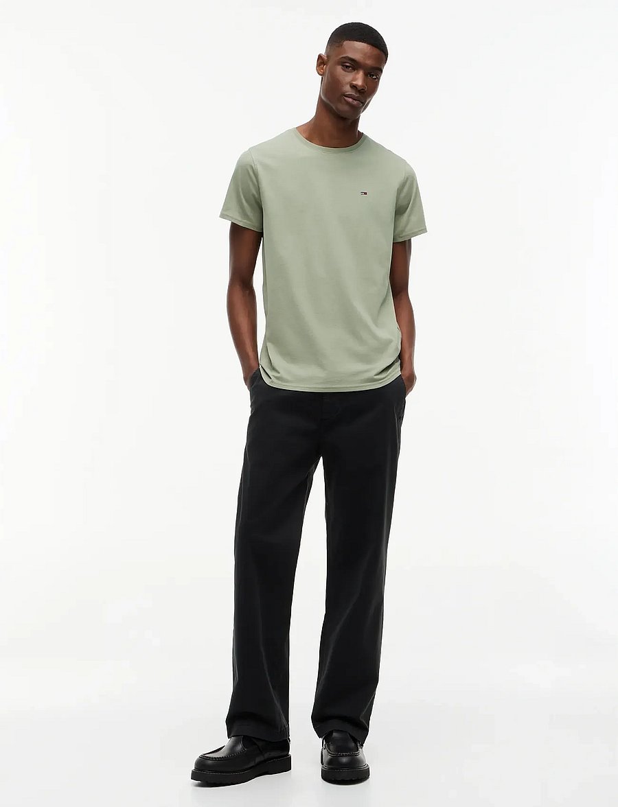 Tommy Jeans - TJM XSLIM JERSEY TEE EXT - stutterma bolir - spring olive - 4