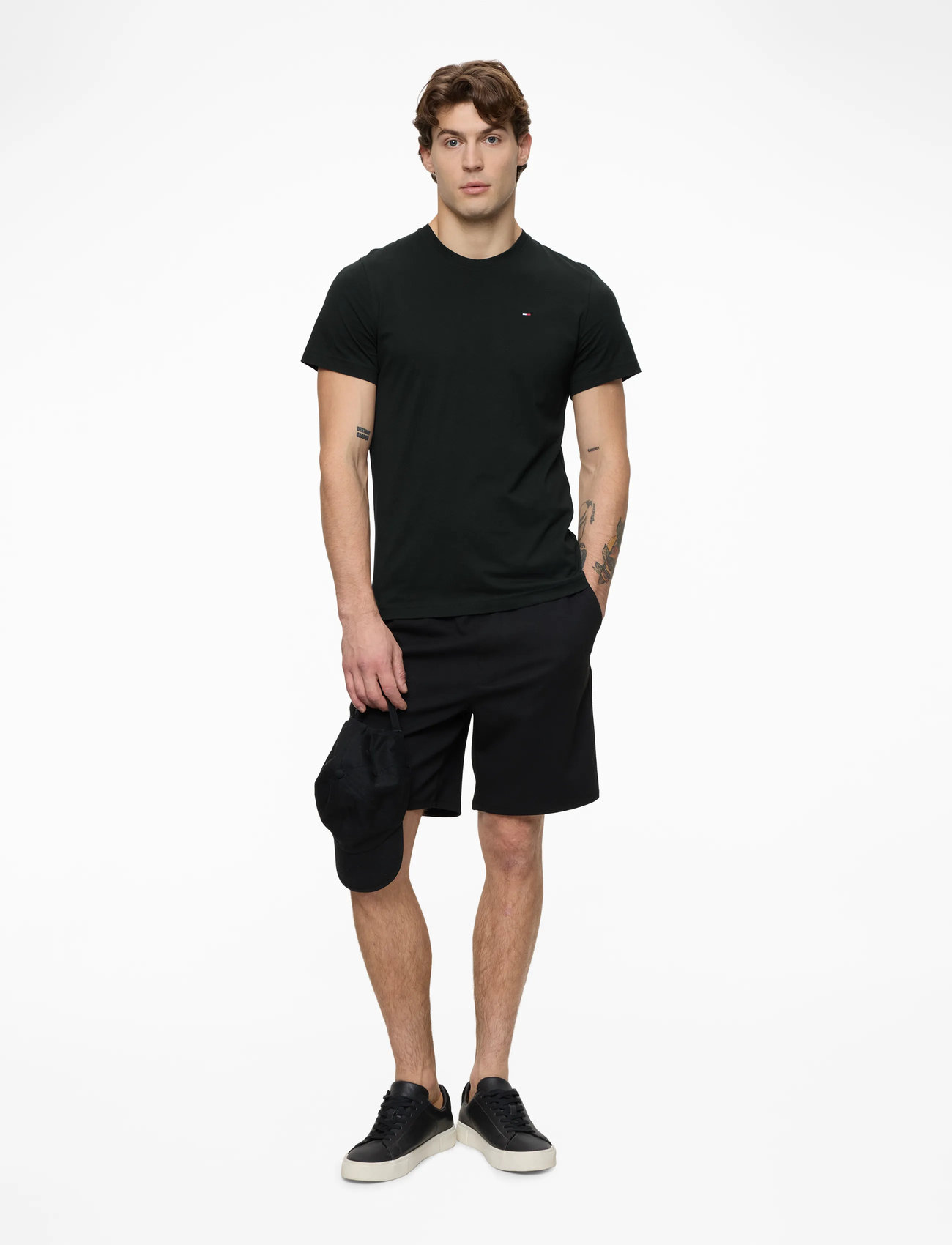 Tommy Jeans - TJM XSLIM JERSEY TEE EXT - lyhythihaiset - tommy black - 2