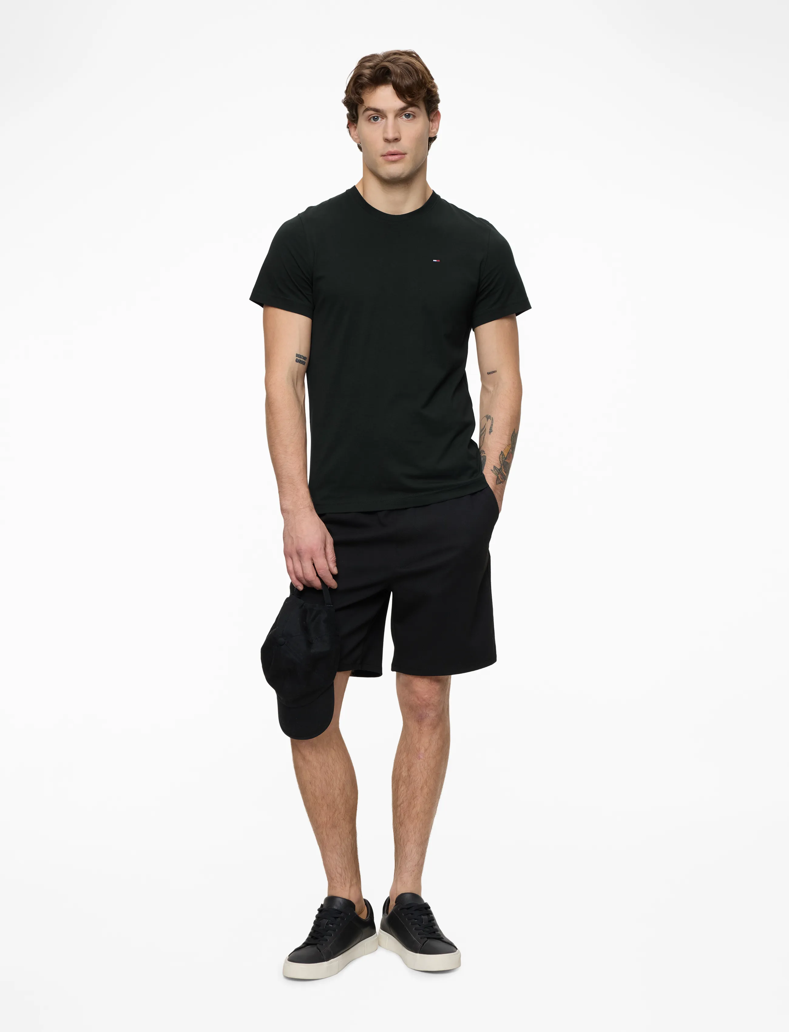 TJM XSLIM JERSEY TEE - TOMMY BLACK