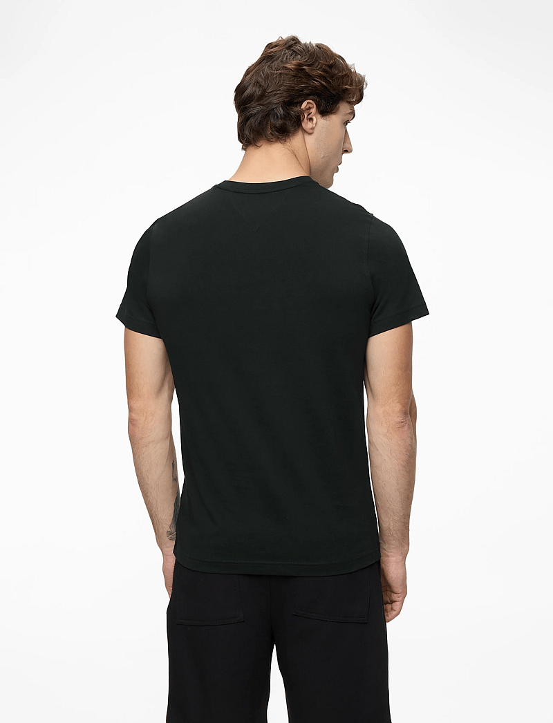 Tommy Jeans - TJM XSLIM JERSEY TEE EXT - lyhythihaiset - tommy black - 4