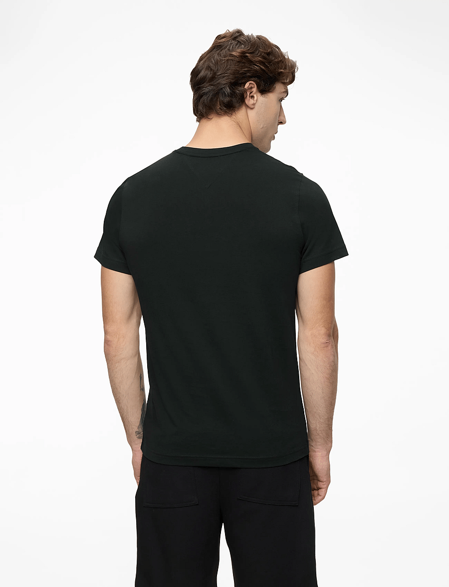 Tommy Jeans - TJM XSLIM JERSEY TEE EXT - lühikeste varrukatega t-särgid - tommy black - 4