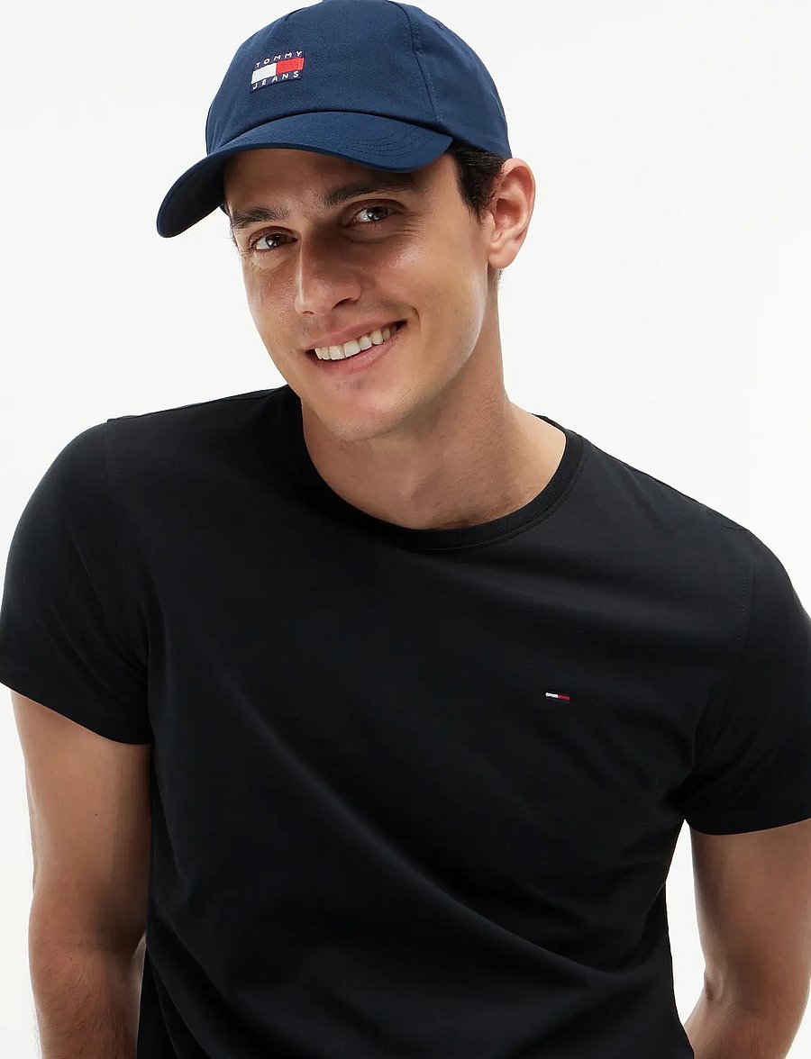 Tommy Jeans - TJM XSLIM JERSEY TEE - t-krekli ar īsām piedurknēm - tommy black - 3