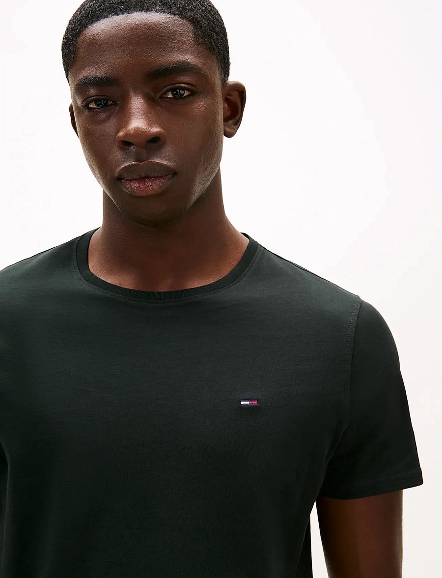 Tommy Jeans - TJM XSLIM JERSEY TEE - t-krekli ar īsām piedurknēm - tommy black - 5