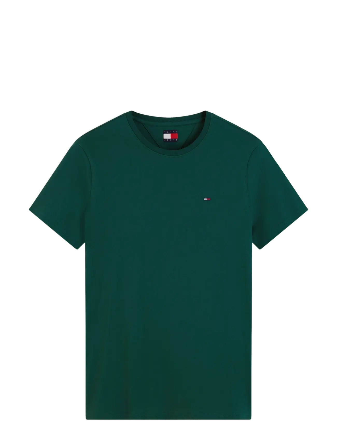 Tommy Jeans - TJM XSLIM JERSEY TEE EXT - kurzärmelige t-shirts - velvet green - 1