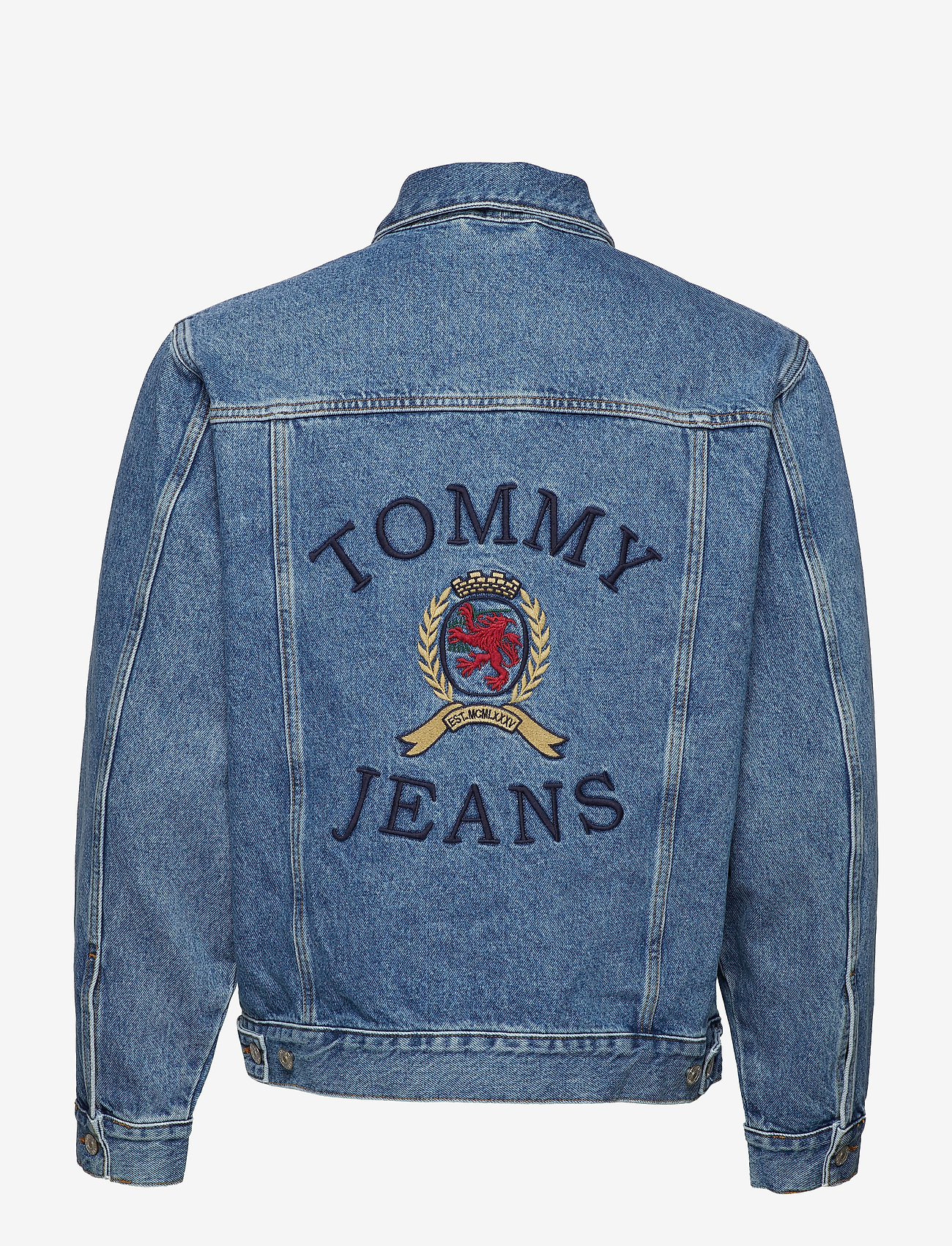 Tommy Jeans - TJM CREST FLAG TRUCKER M18 - mid denim blue - 1