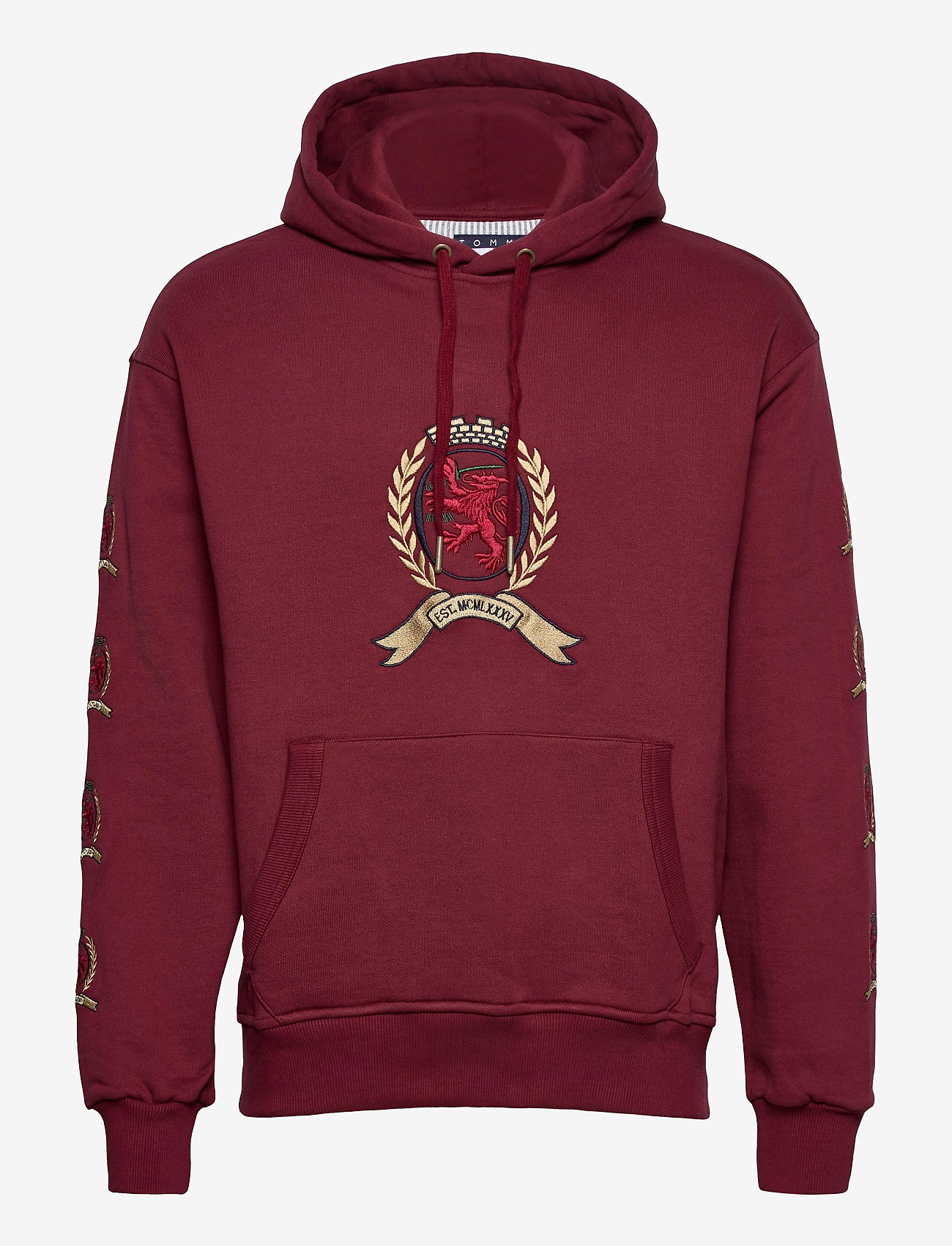 Tommy Jeans - TJM CREST HOODIE M29 - cabernet - 0
