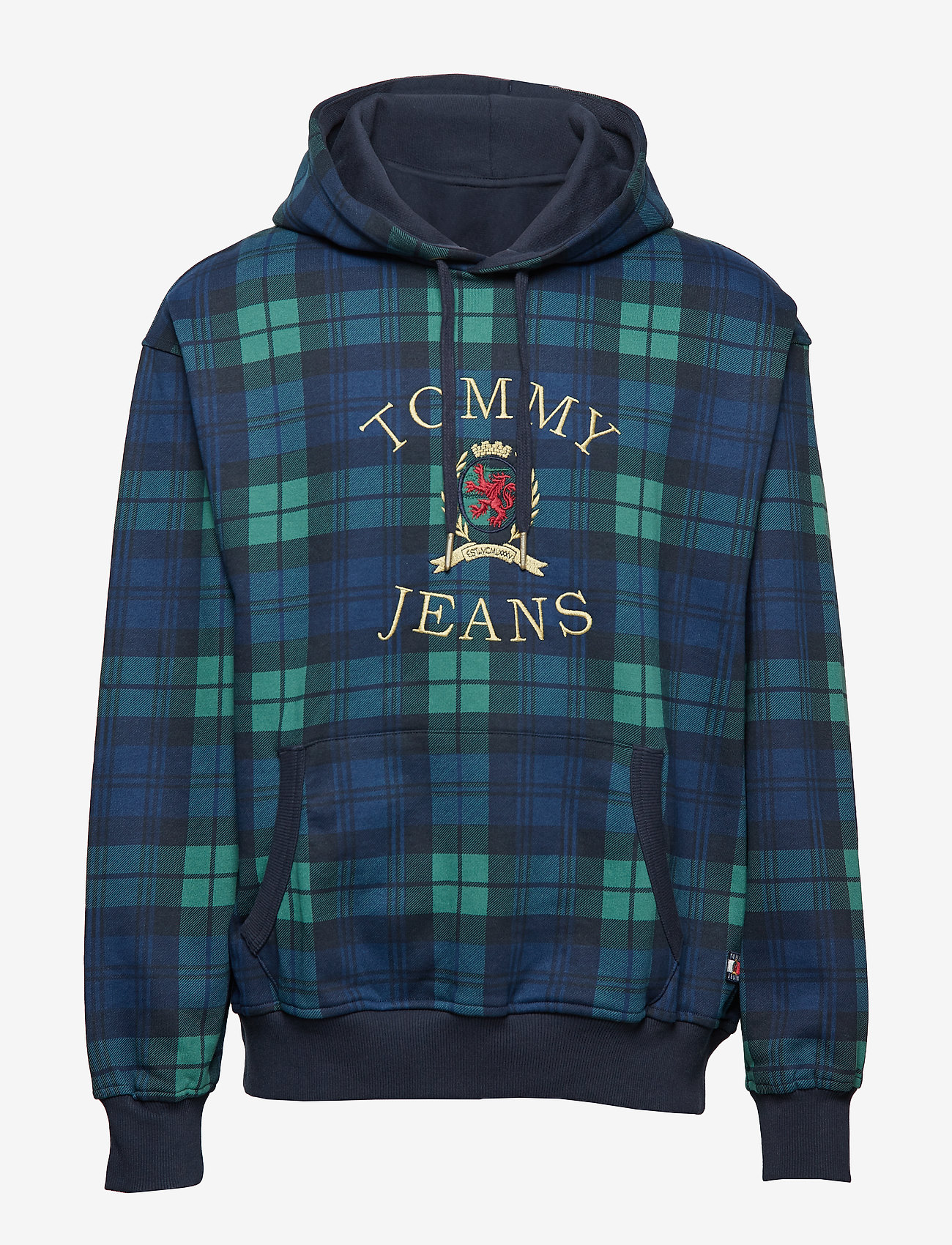 Tommy Jeans - TJM PLAID CREST HOOD - check dark sapphire / multi - 0