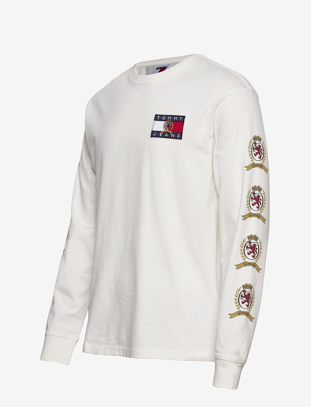 Tommy Jeans - TJM CREST LONGSLEEVE M28 - cloud dancer - 2