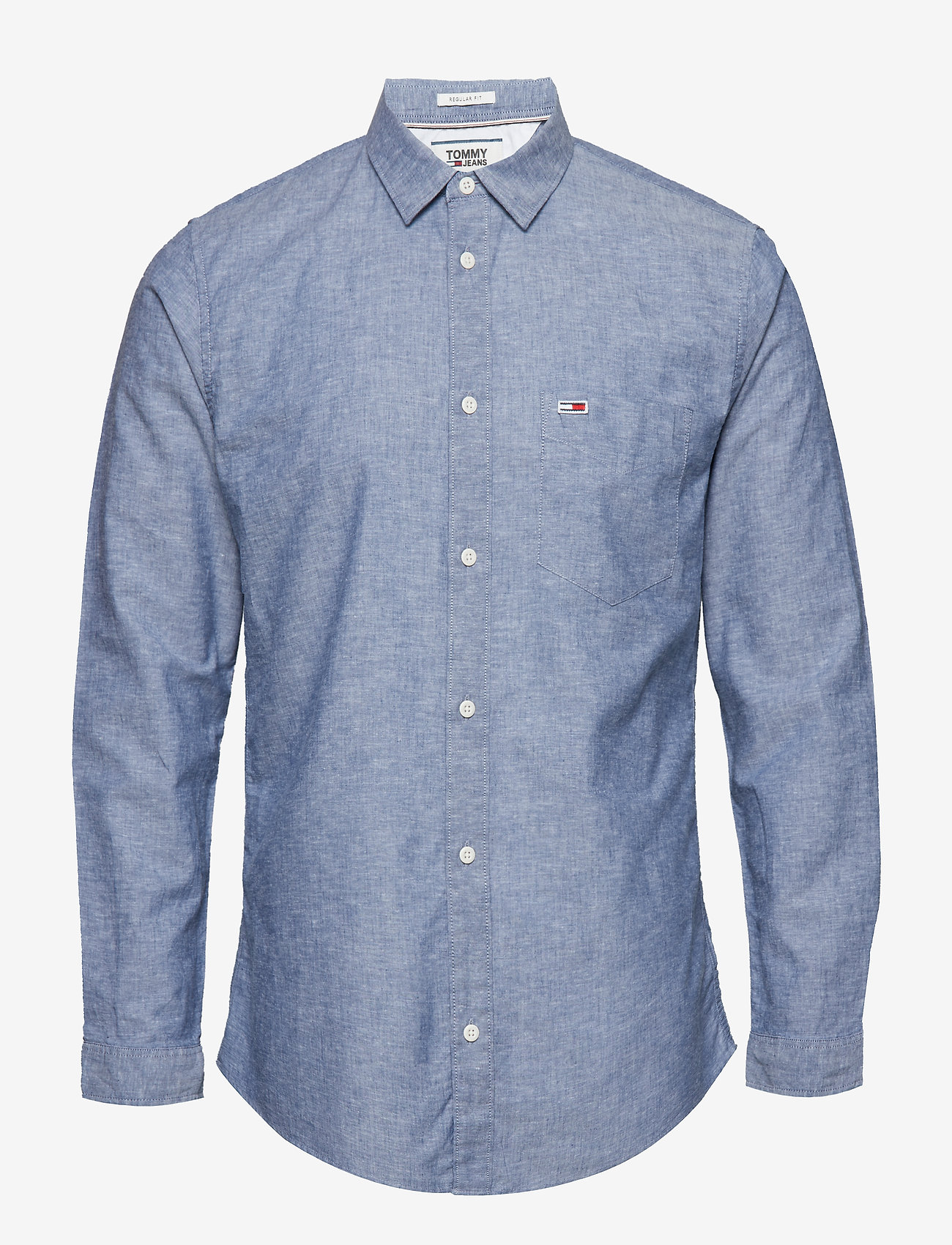 Tommy Jeans - TJM LINEN SHIRT - black iris - 0