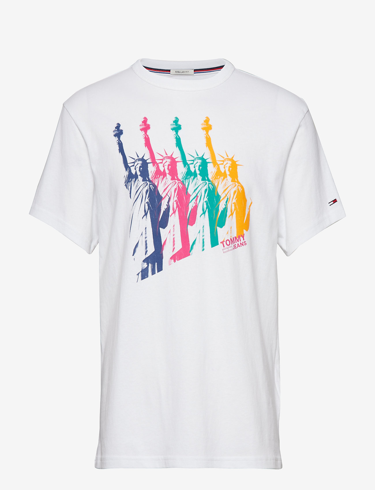 Tommy Jeans - TJM NEW YORK PHOTO TEE - classic white multi - 0