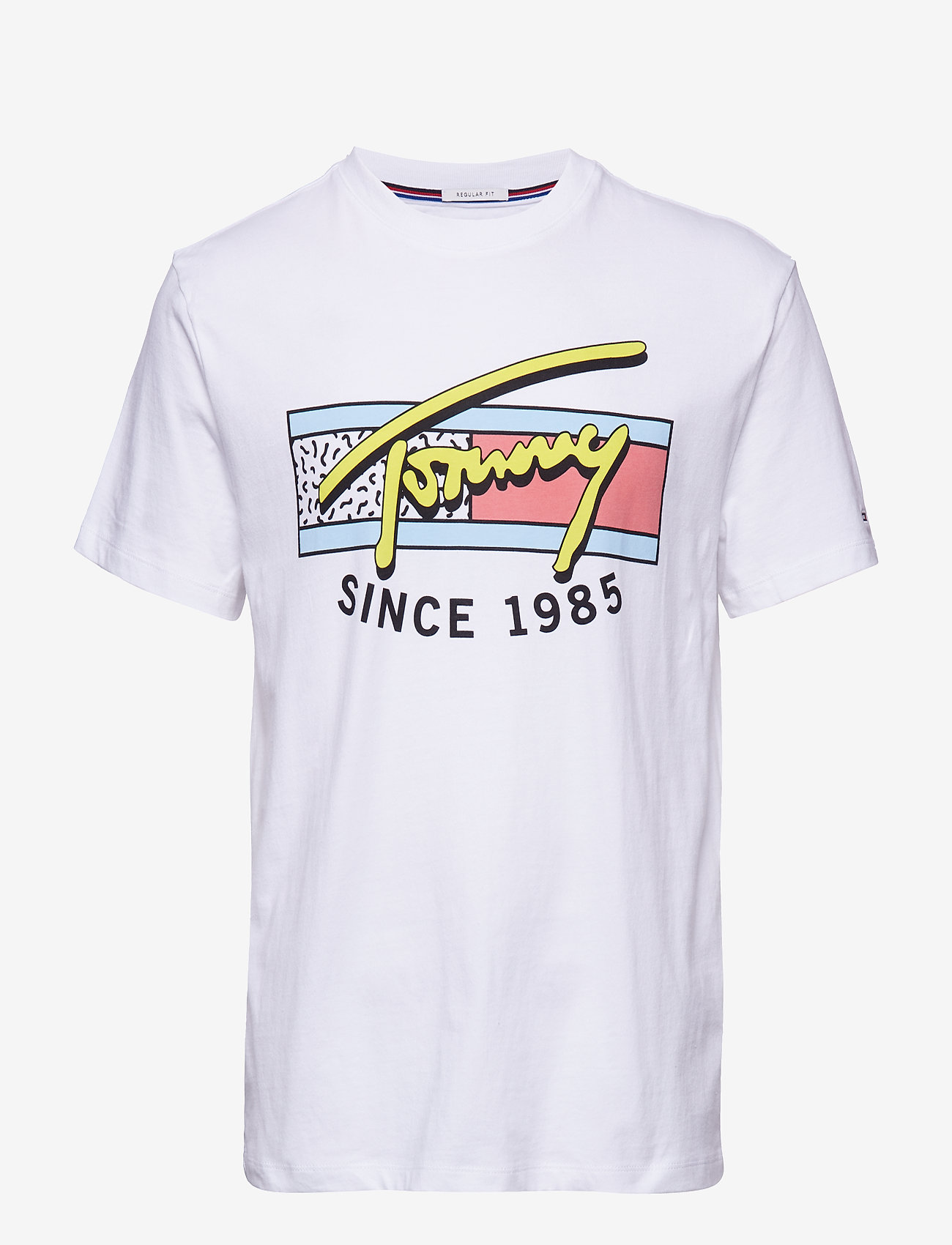 TJM NEON SCRIPT TEE - CLASSIC WHITE