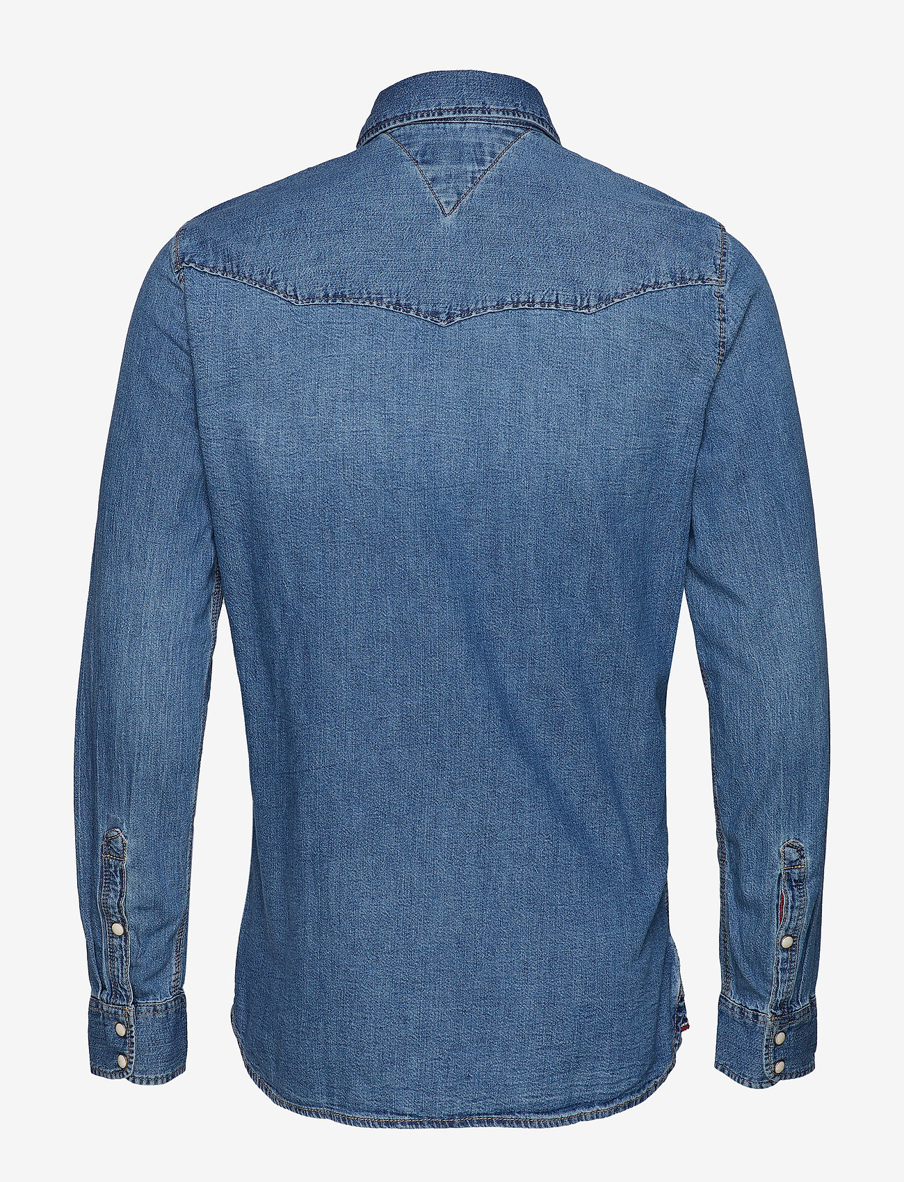 Tommy Jeans - WESTERN DENIM SHIRT, - mission mid bl rig - 1