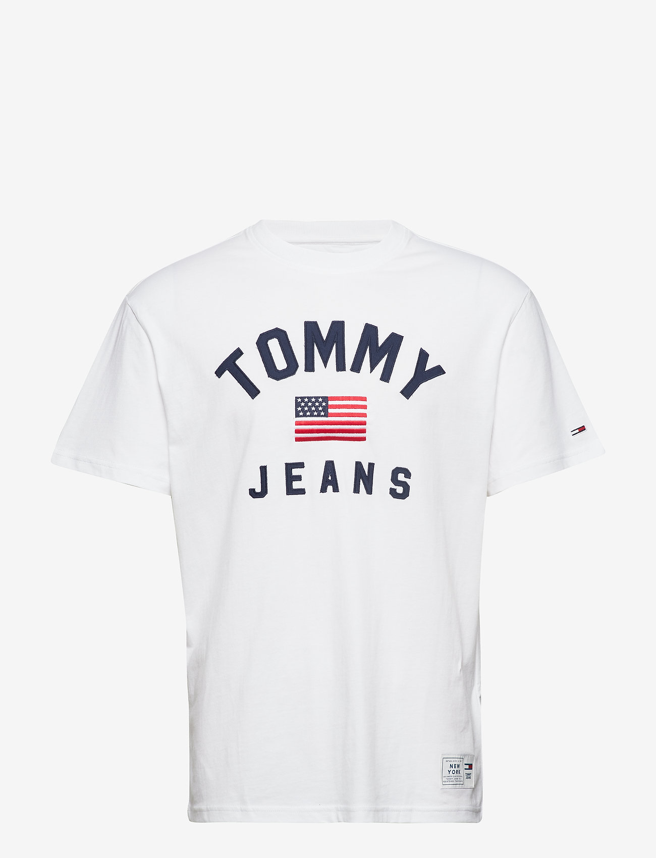 Tommy Jeans - TJM USA FLAG TEE - classic white - 0
