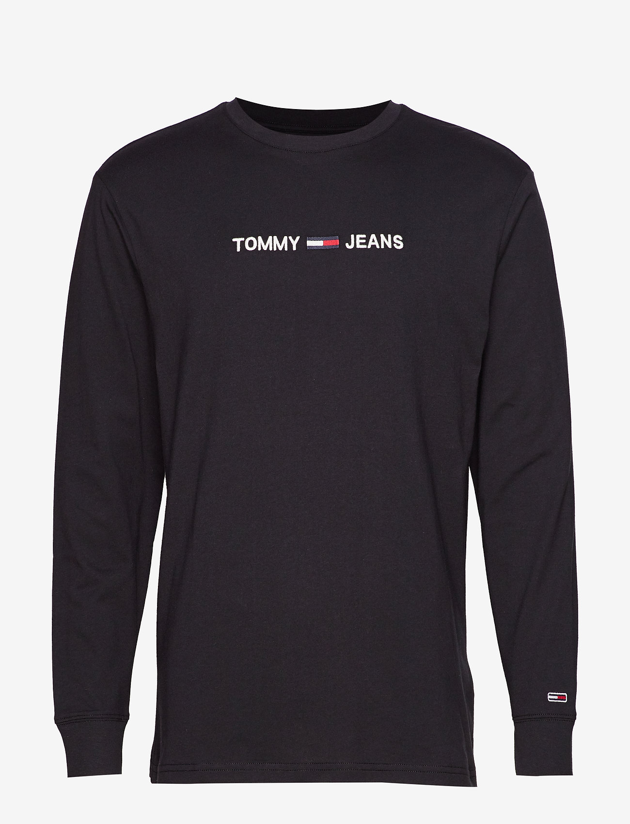 Tommy Jeans - TJM LONGSLEEVE SMALL LOGO TEE - tommy black - 0