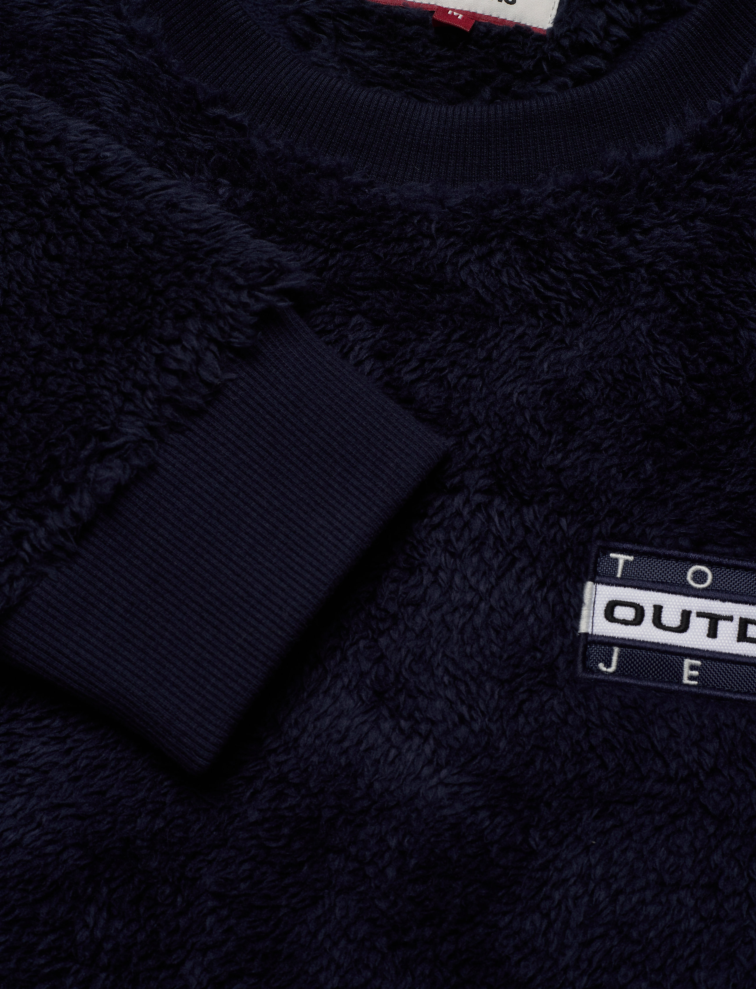 Tommy Jeans - TJM PLUSH FLEECE CRE - black iris - 2