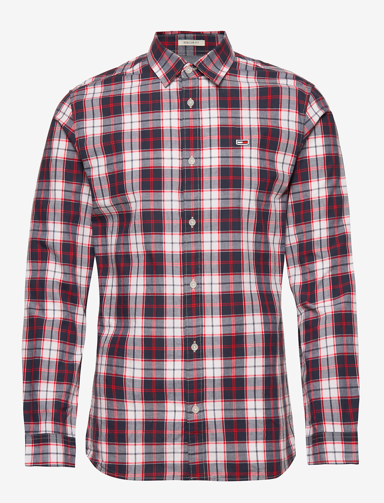 Tommy Jeans - TJM POPLIN MULTI CHECK SHIRT - classic white/multi - 0