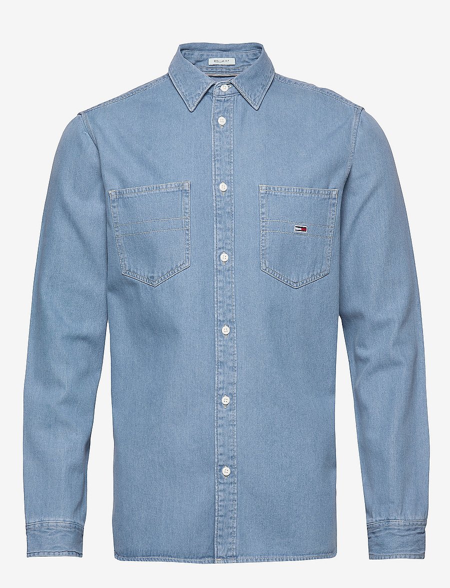 Tommy Jeans - TJM DENIM SHIRT - mid indigo - 0