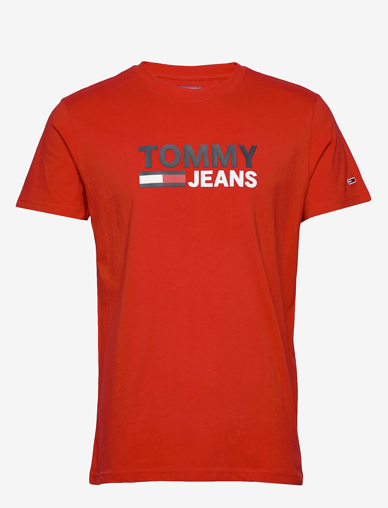 Tommy Jeans - TJM CORP LOGO TEE - deep crimson - 0