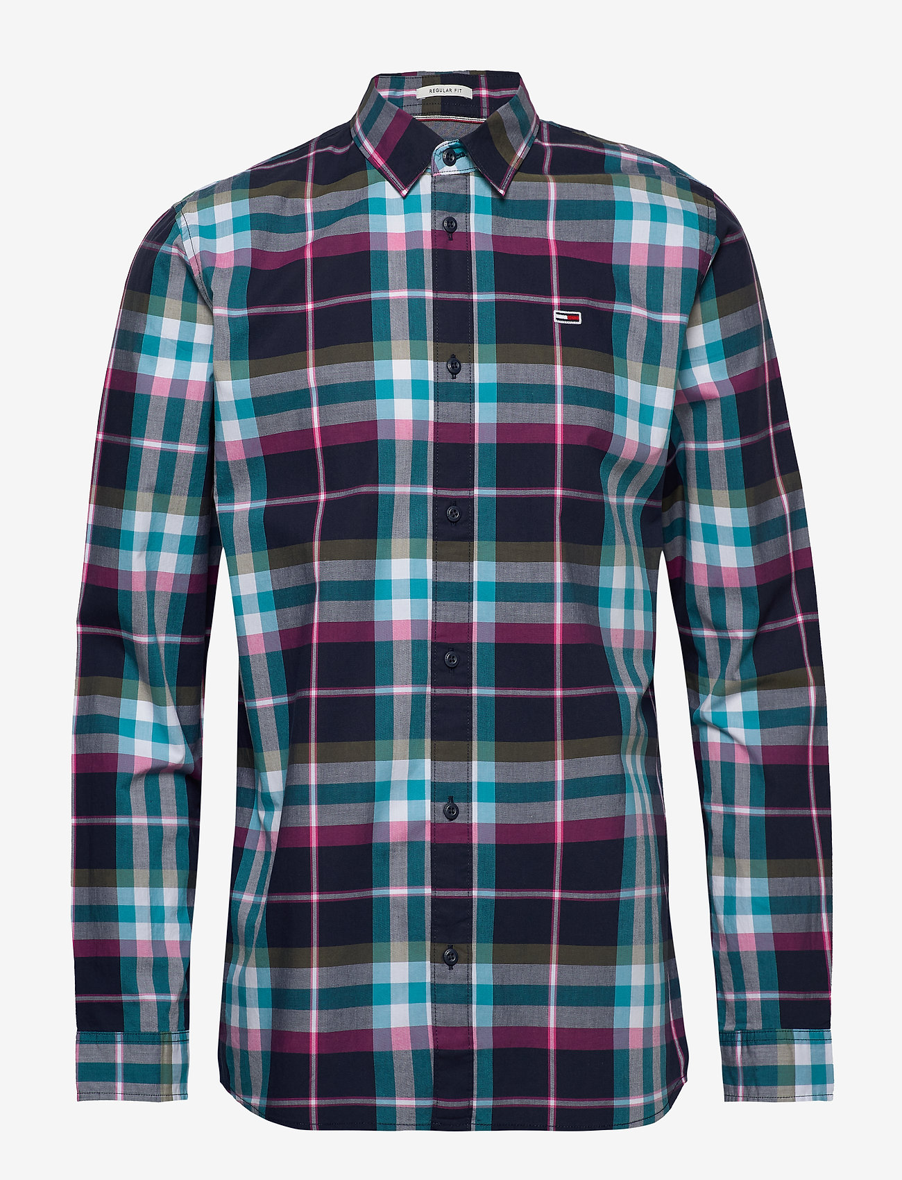 Tommy Jeans - TJM ESSENTIAL CHECK SHIRT - twilight navy / multi - 0