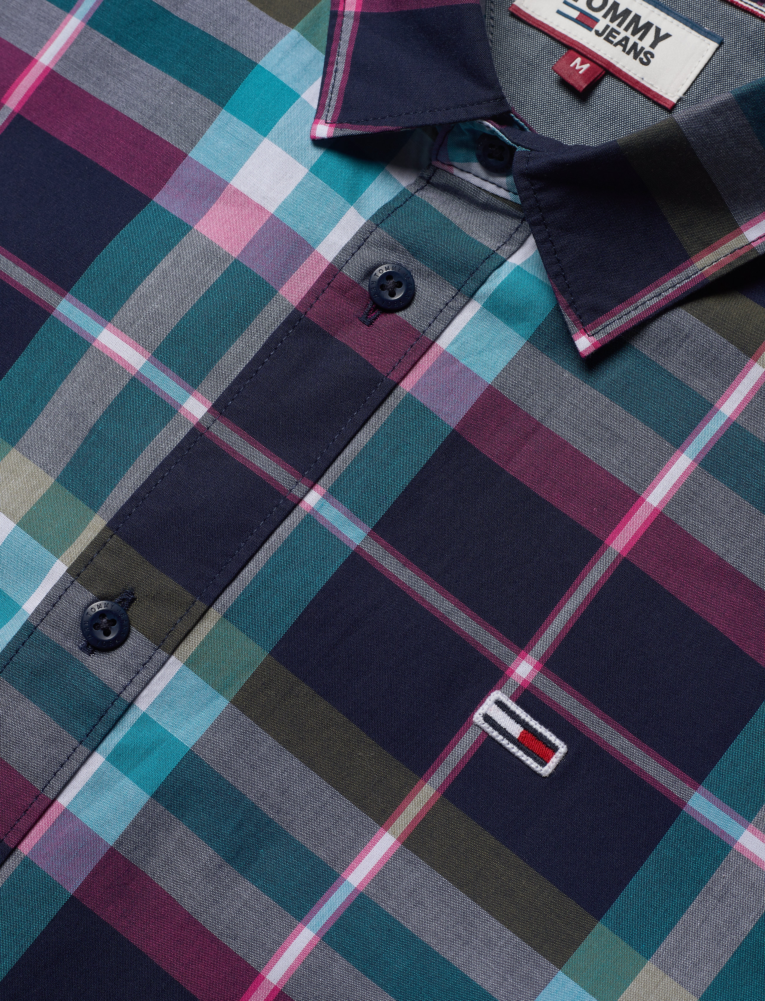 Tommy Jeans - TJM ESSENTIAL CHECK SHIRT - twilight navy / multi - 3