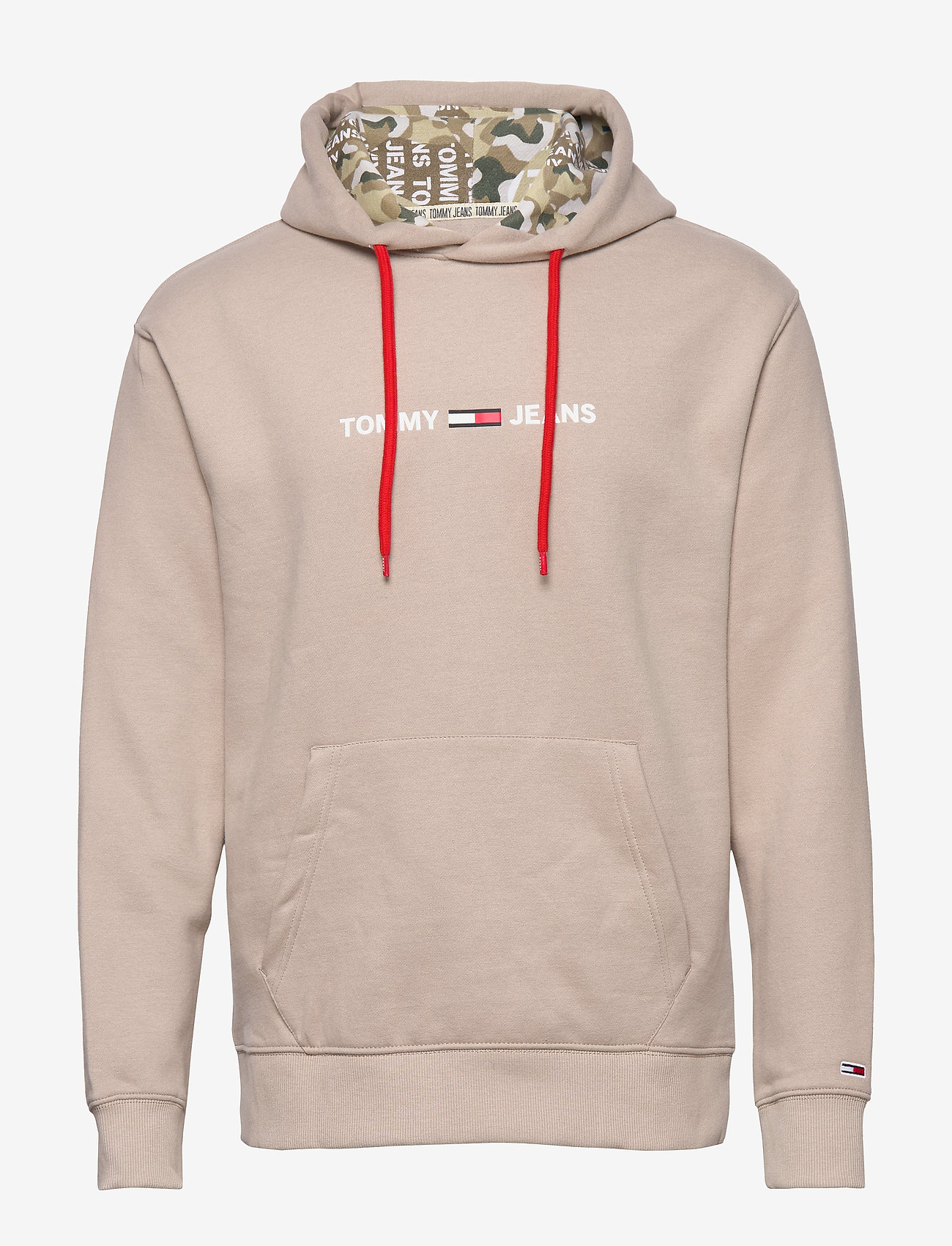 Tommy Jeans - TJM CAMO LINING HOODIE - stone - 0