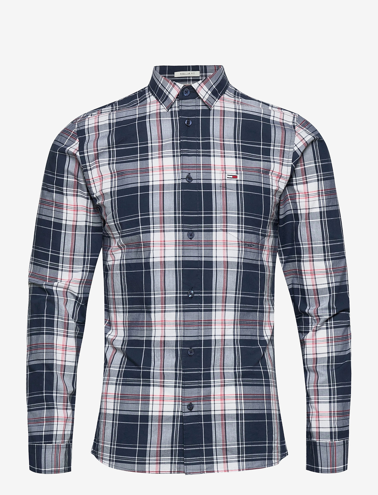 Tommy Jeans - TJM ESSENTIAL CHECK POCKET SHIRT - twilight navy / multi - 0