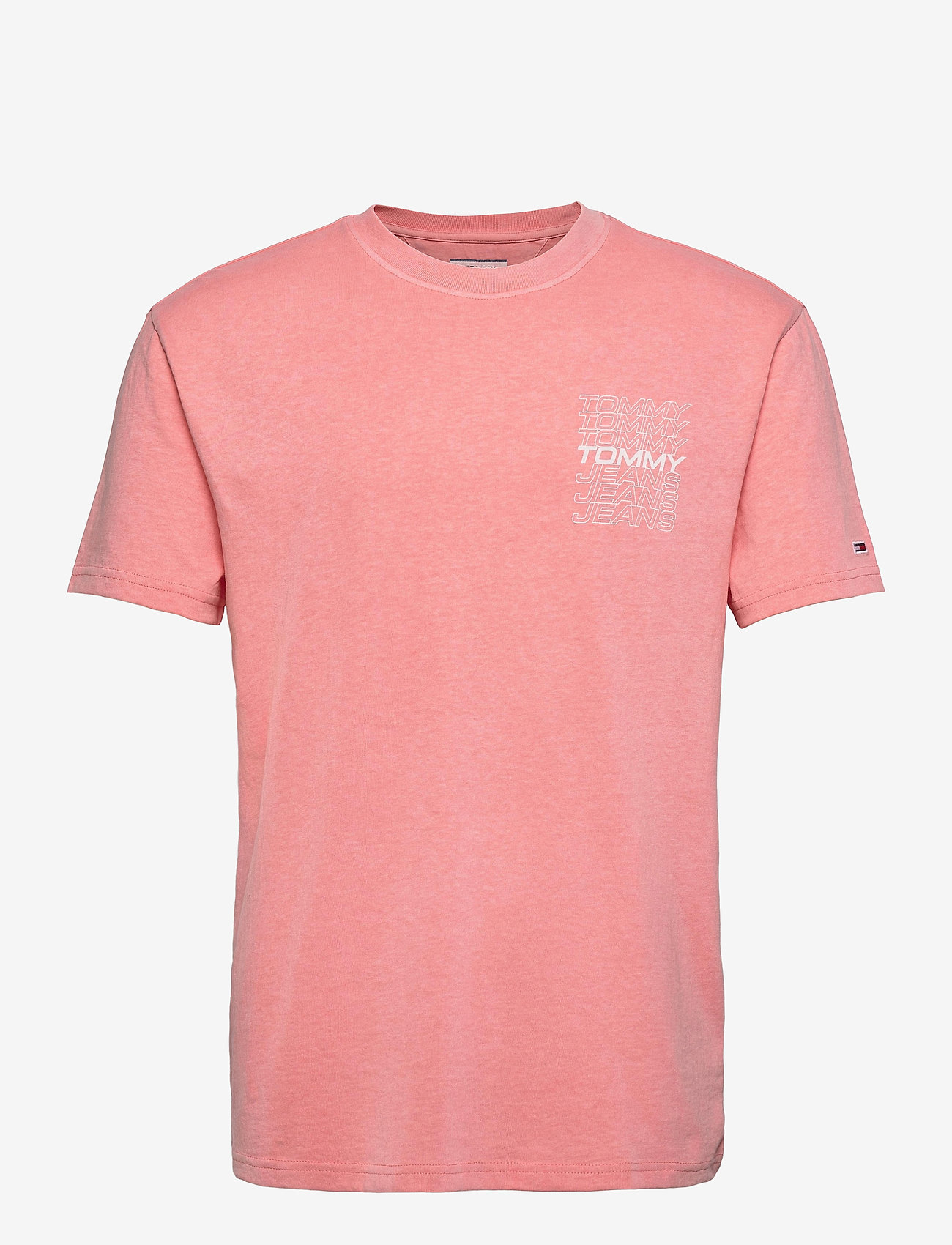 Tommy Jeans - TJM REPEAT LOGO TEE - rosey pink - 0