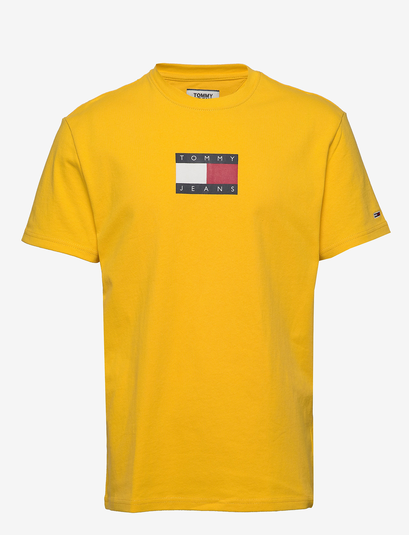 Tommy Jeans - TJM SMALL FLAG TEE - star fruit yellow - 0