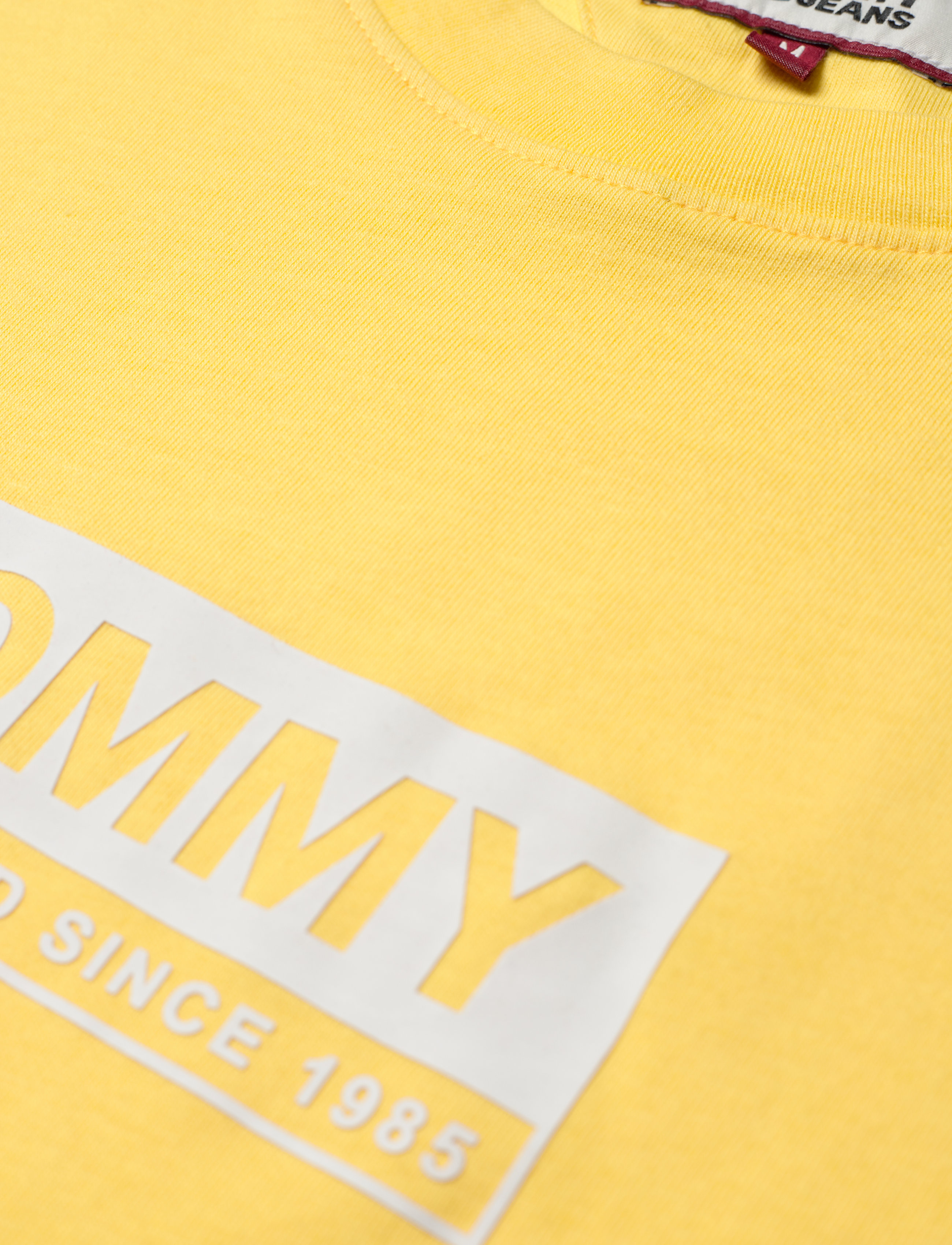 Tommy Jeans - TJM WHITE BOX LOGO TEE - midway yellow - 2