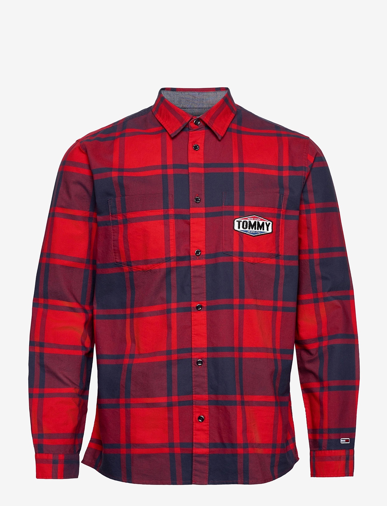 Tommy Jeans - TJM OXFORD CHECK SHIRT - deep crimson / multi - 0