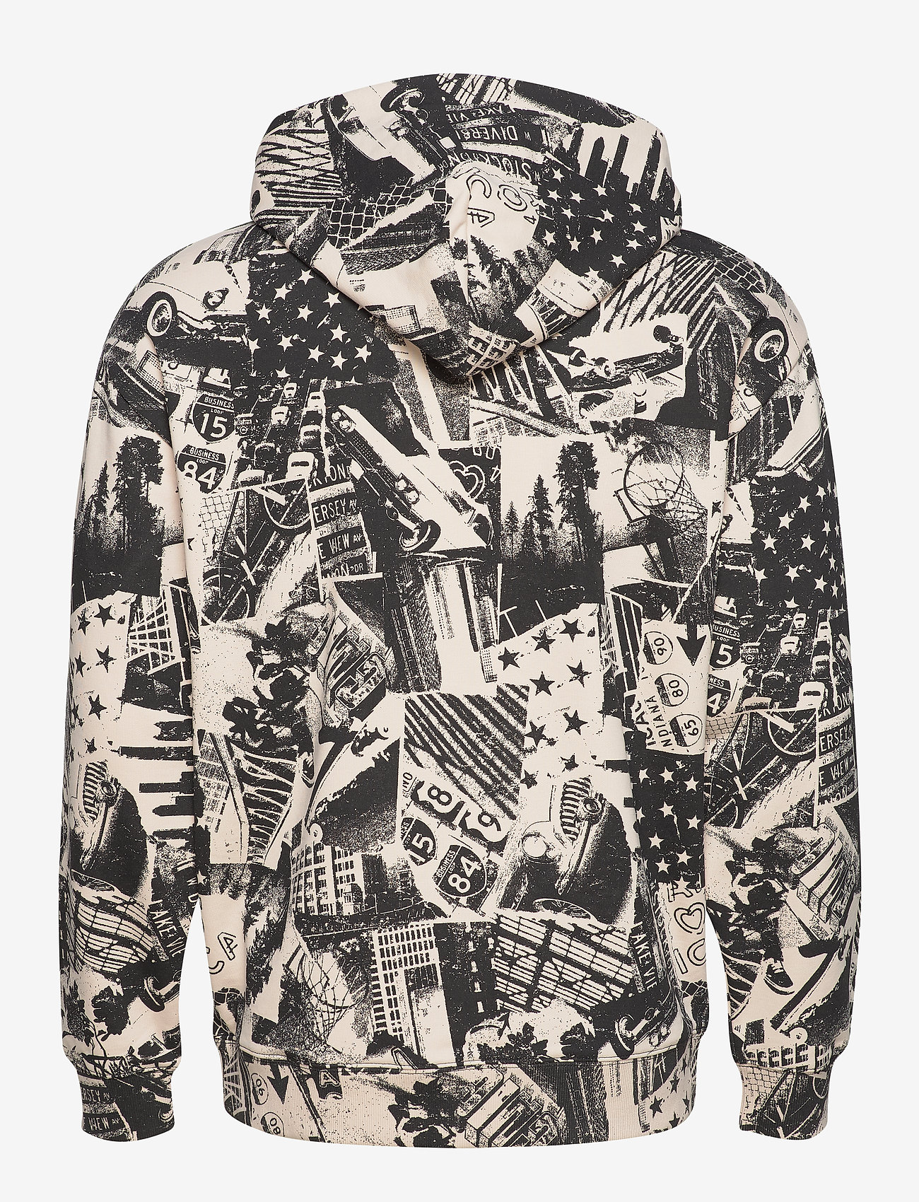 Tommy Jeans - TJM ALLOVER PRINT BADGE HOODIE - logo print / white - 1