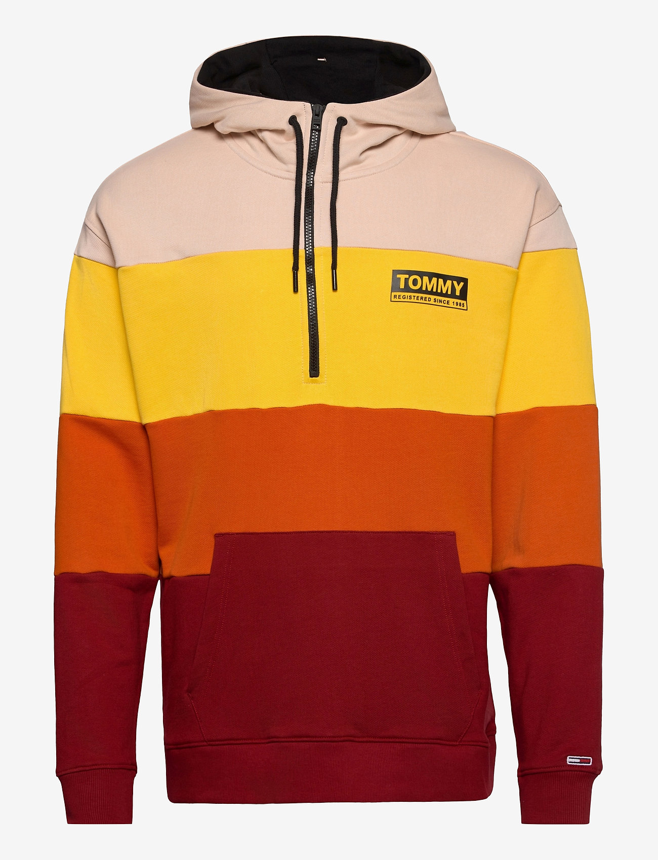 Tommy Jeans - TJM HALF ZIP COLORBLOCK HOODIE - wine red / multi - 0