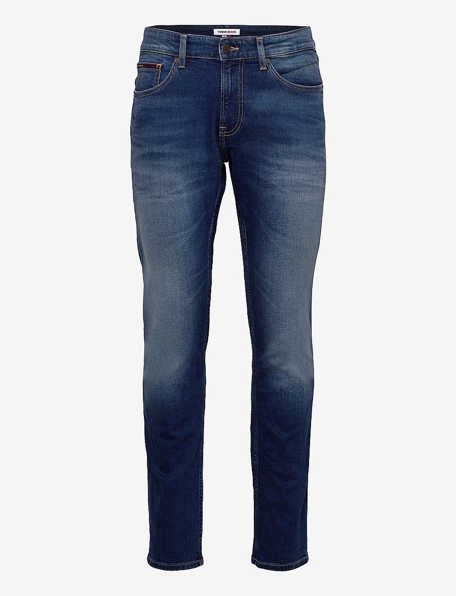 Tommy Jeans - SCANTON SLIM WMBS - kitsad teksad - wilson mid blue stretch - 1