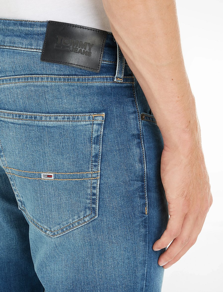 Tommy Jeans - SCANTON SLIM WMBS - kitsad teksad - wilson mid blue stretch - 4