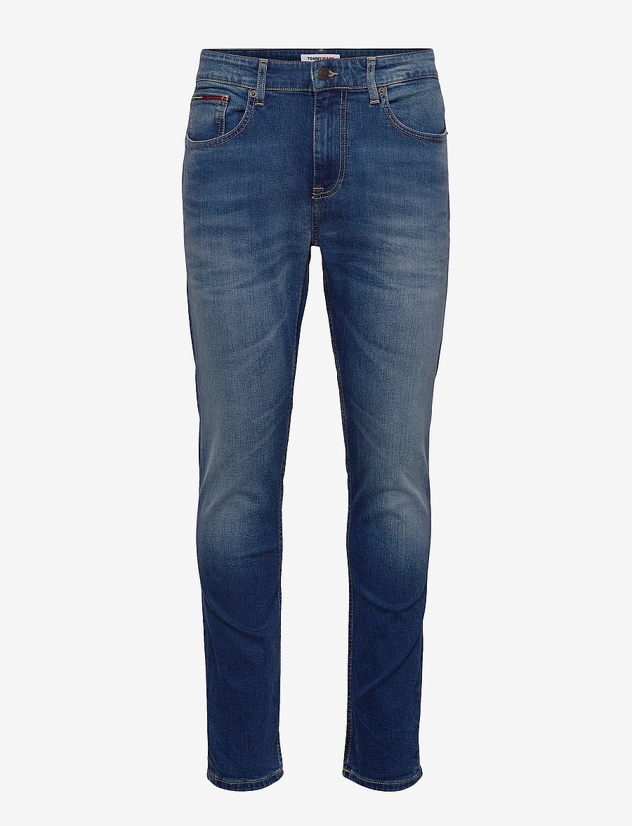 Tommy Jeans - AUSTIN SLIM TAPERED WMBS - wilson mid blue stretch - 1