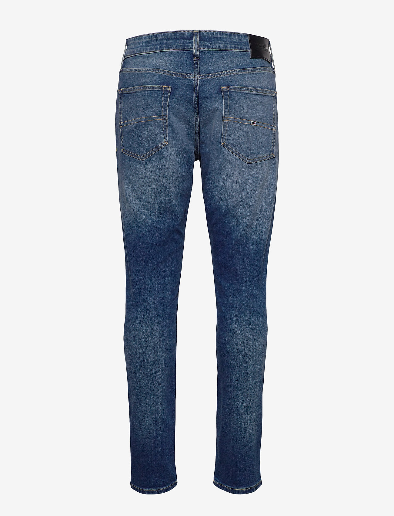 Tommy Jeans - AUSTIN SLIM TAPERED WMBS - džinsa bikses ar tievām starām - wilson mid blue stretch - 1