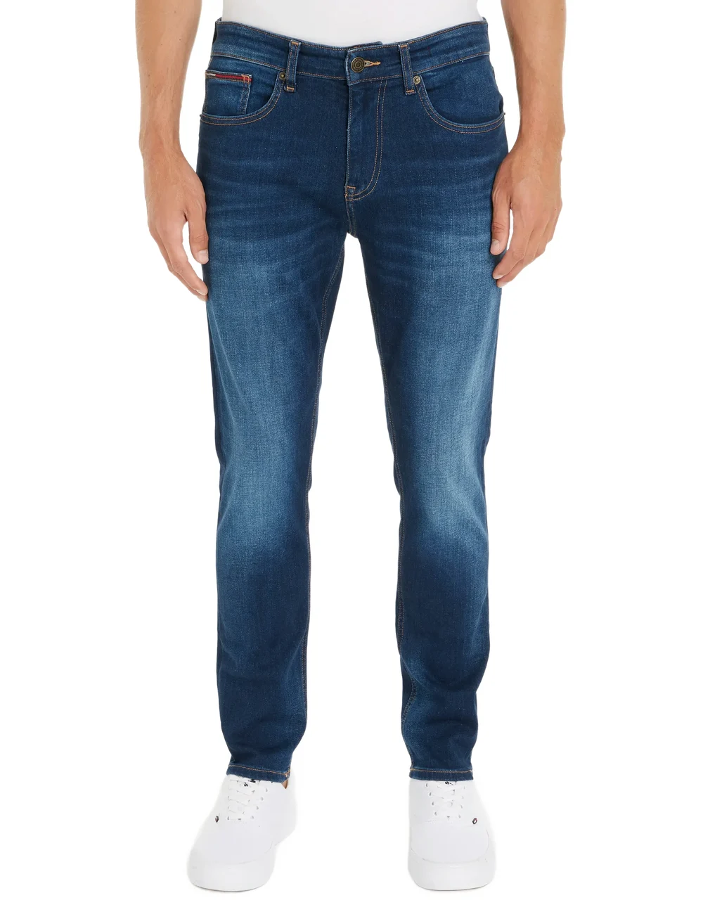 Tommy Jeans - AUSTIN SLIM TPRD ASDBS - kitsad teksad - aspen dark blue stretch - 0